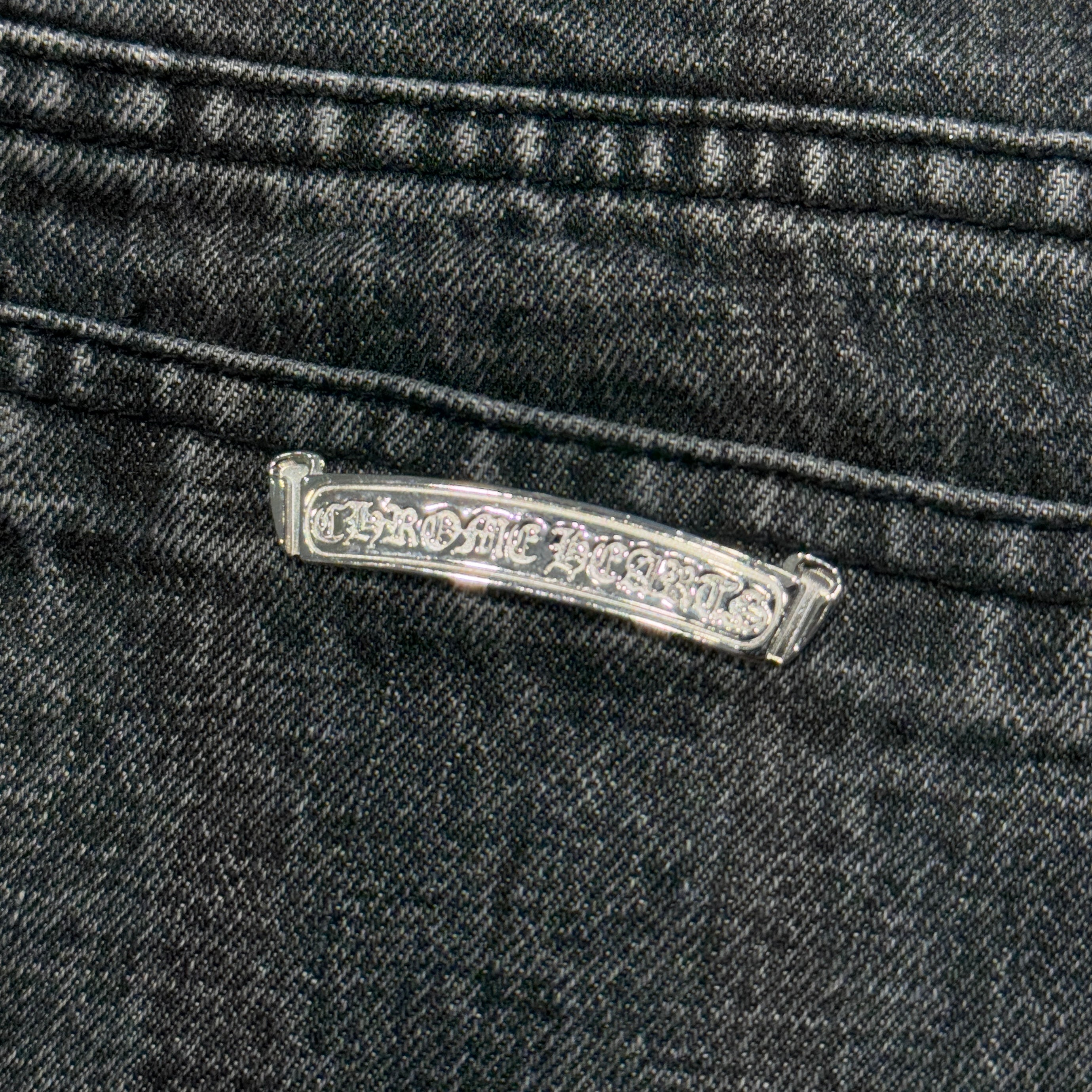 CHROME HEARTS BS FLARE CH Plus Cross Ball Jeans Size 36 クロムハーツ BSフレアニー ウォッシュ加工 CHプラス クロスボール ジーンズ サイズ36