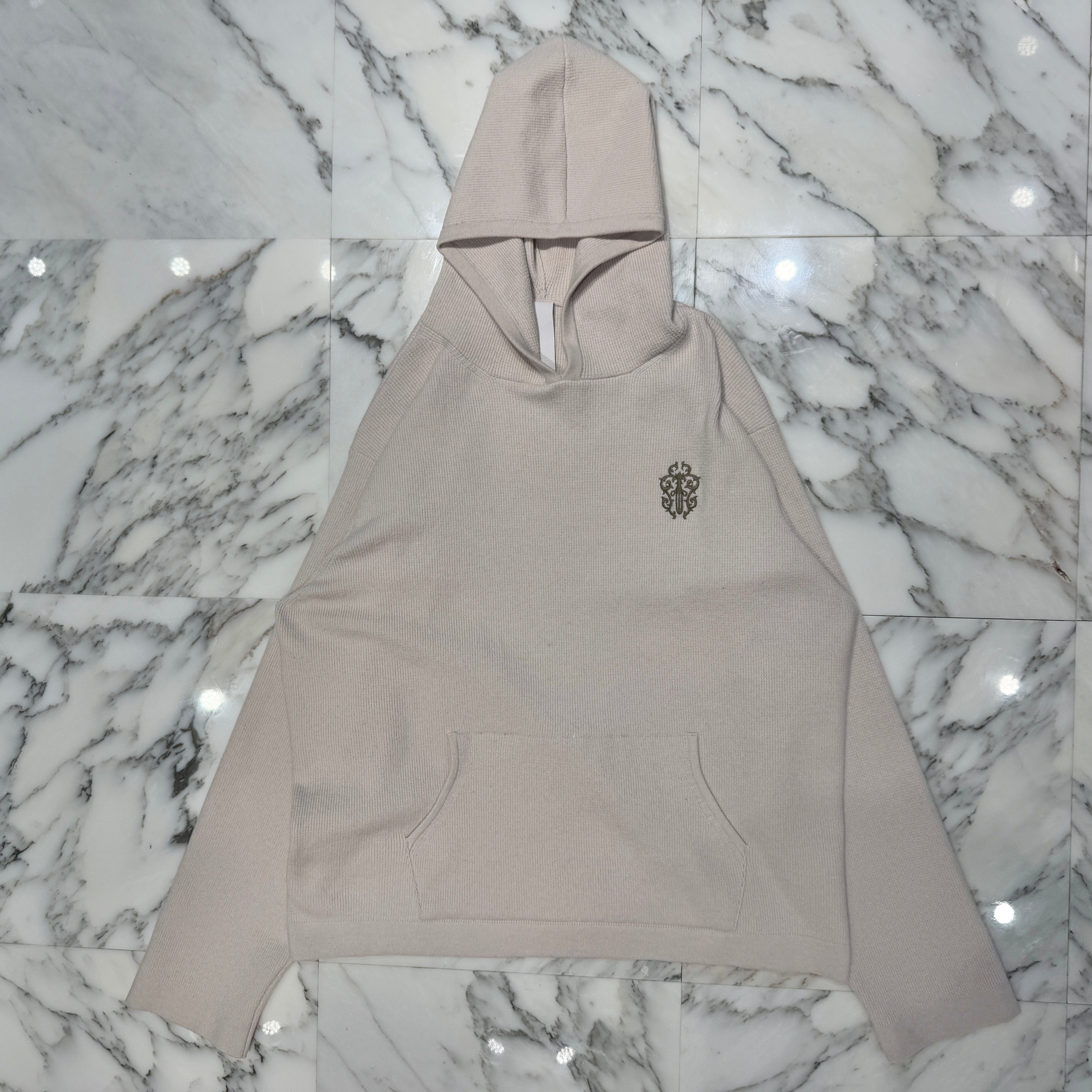 CHROME HEARTS YNOT Vine Dagger Embroidery Cashmere Knit Hoodie Size XL クロムハーツ ワイノット ヴァインダガー刺繡 ニットフーディ サイズXL