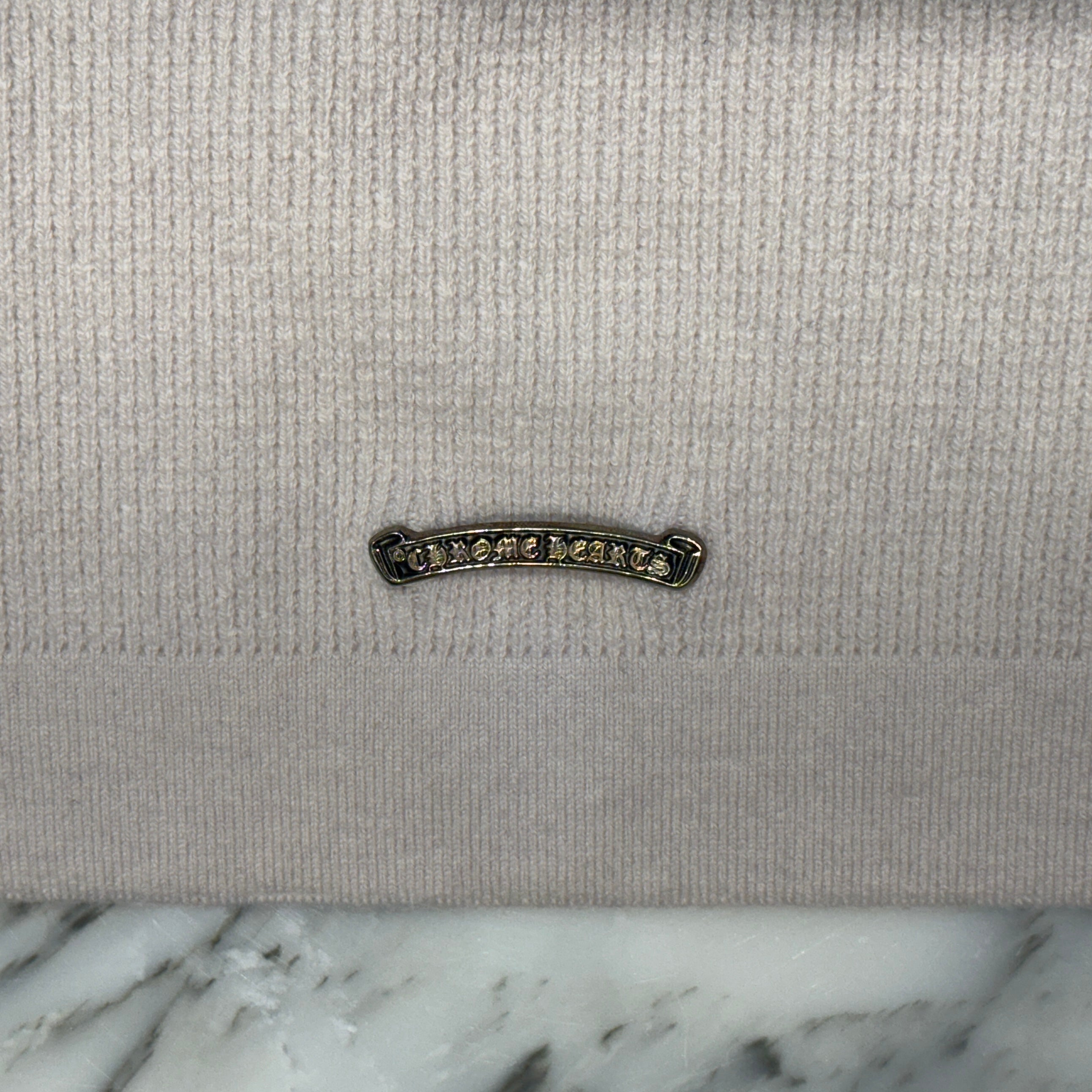 CHROME HEARTS YNOT Vine Dagger Embroidery Cashmere Knit Hoodie Size XL クロムハーツ ワイノット ヴァインダガー刺繡 ニットフーディ サイズXL