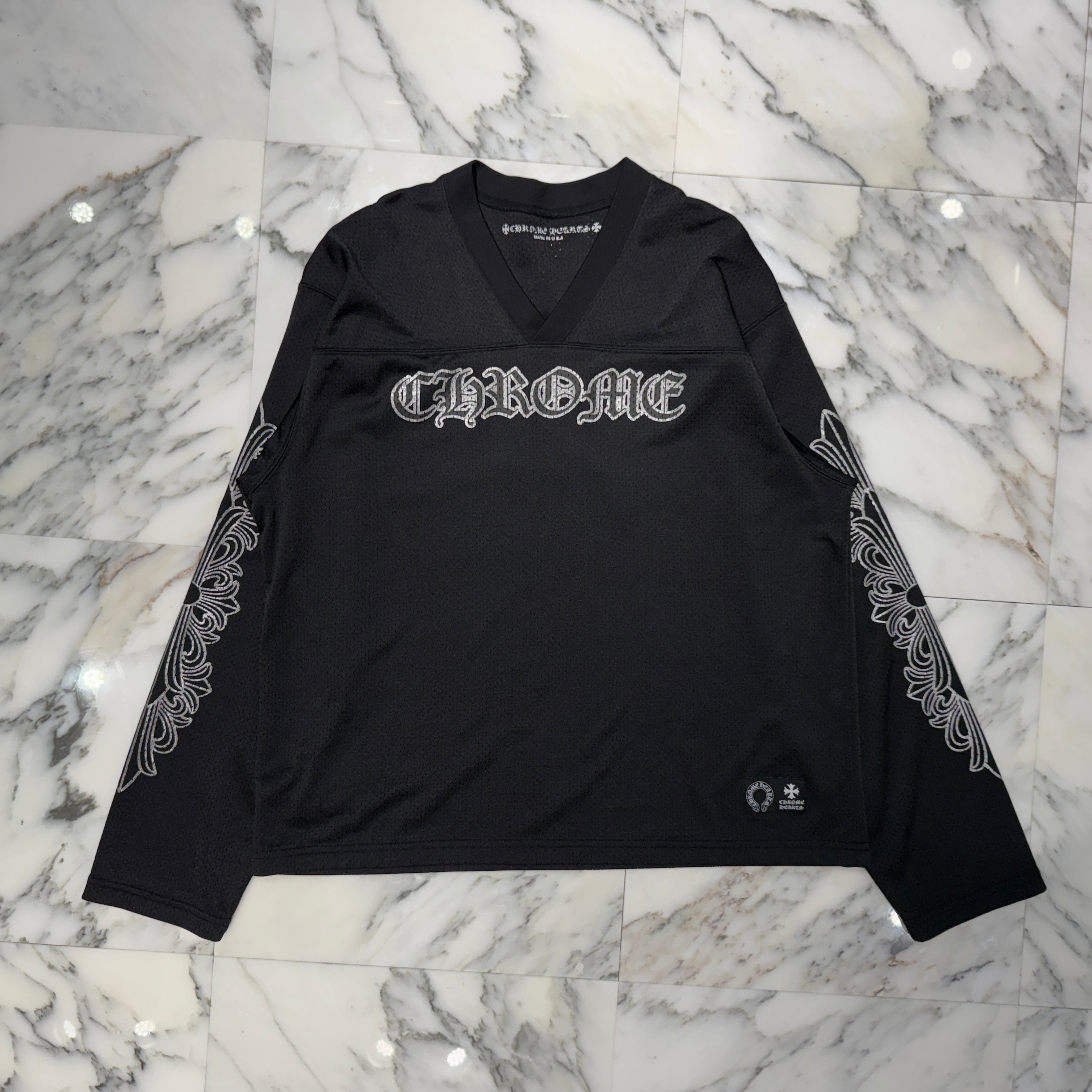 【BIG PRICE OFF】CHROME HEARTS Mesh Warm Up Jersey Size M クロムハーツ メッシュウォームアップジャージー サイズM