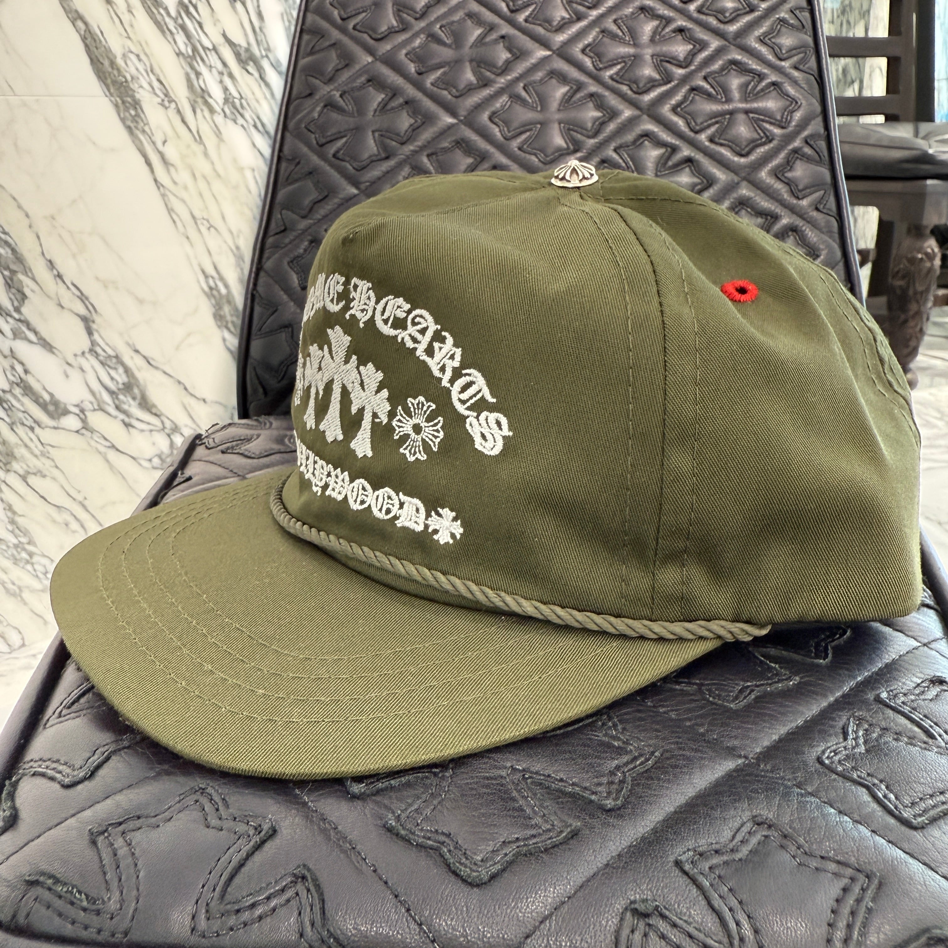 CHROME HEARTS GAS STATION King Taco 3 Cemetery Cross Trucker Cap Size ONE SIZE（53-60）クロムハーツ ガスステーション キングタコ 3セメタリークロス トラッカーキャップ サイズONE SIZE（53-60）