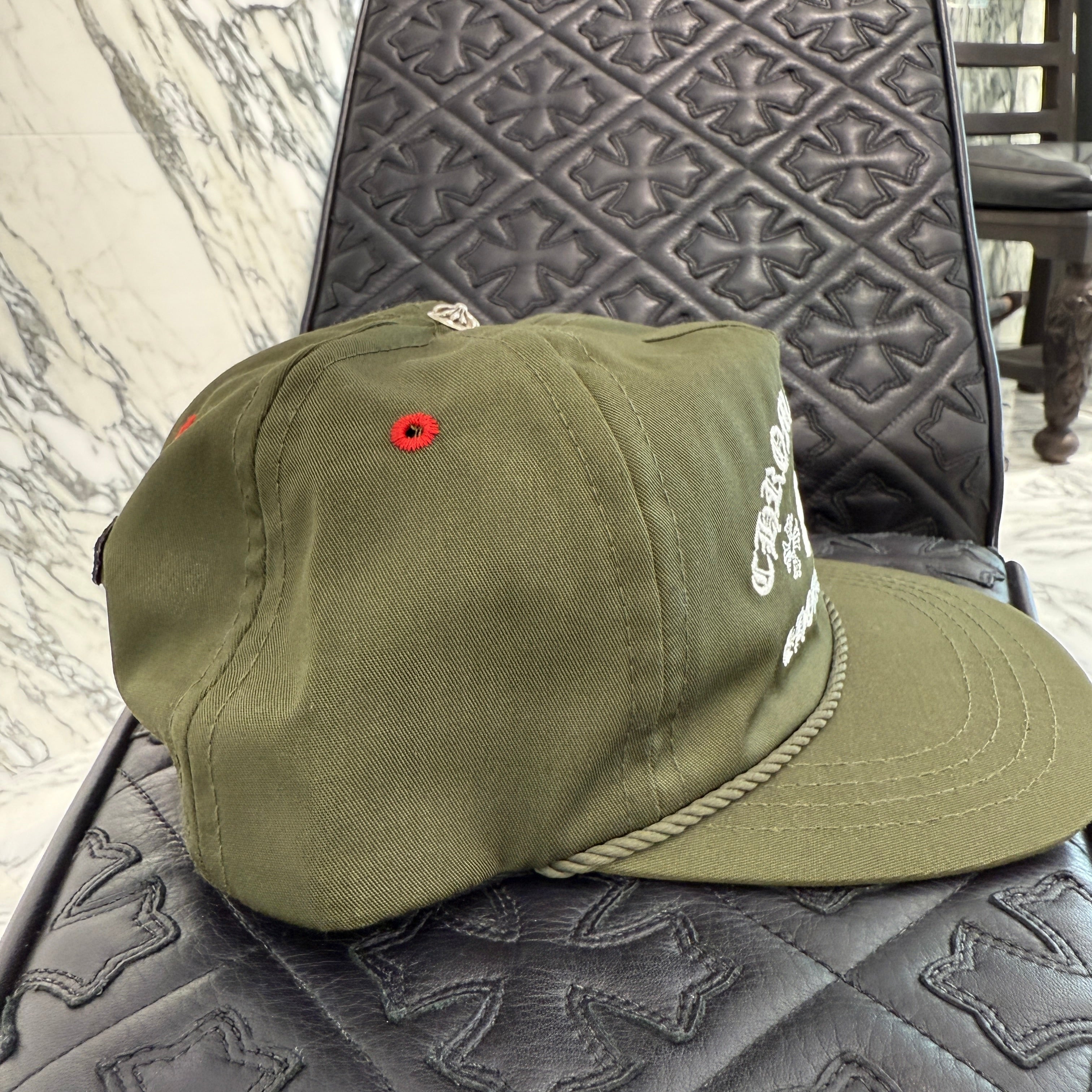 CHROME HEARTS GAS STATION King Taco 3 Cemetery Cross Trucker Cap Size ONE SIZE（53-60）クロムハーツ ガスステーション キングタコ 3セメタリークロス トラッカーキャップ サイズONE SIZE（53-60）