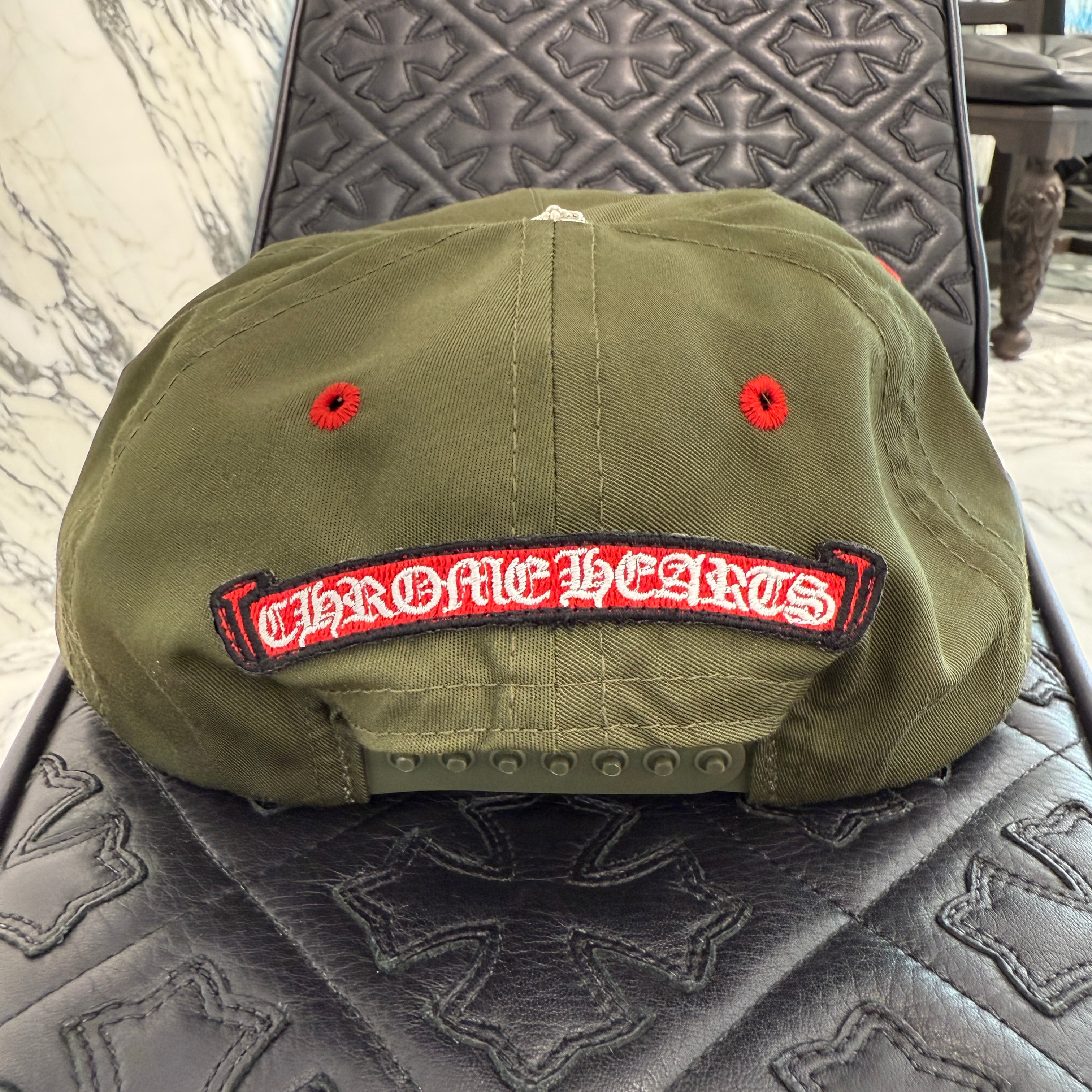 CHROME HEARTS GAS STATION King Taco 3 Cemetery Cross Trucker Cap Size ONE SIZE（53-60）クロムハーツ ガスステーション キングタコ 3セメタリークロス トラッカーキャップ サイズONE SIZE（53-60）