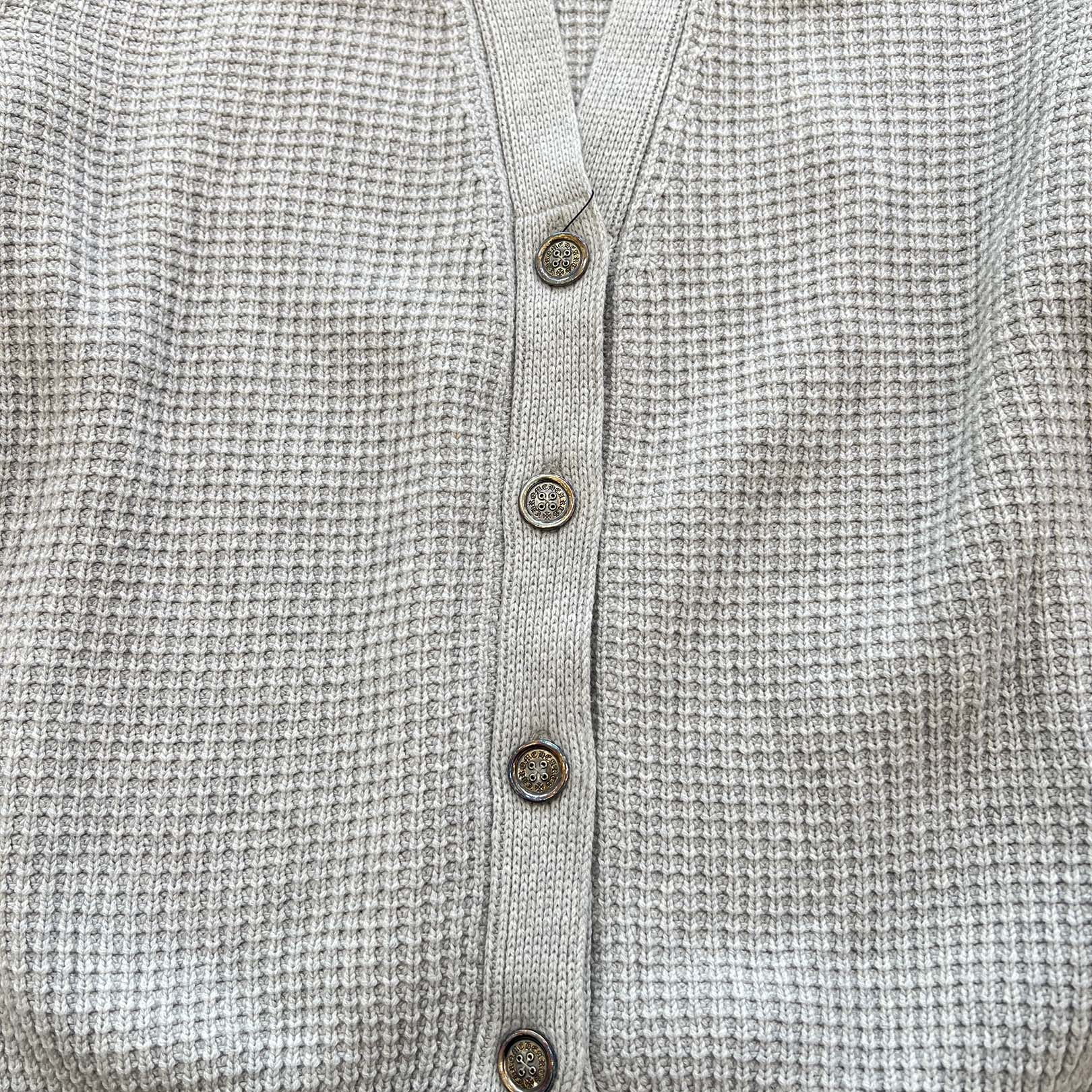 CHROME HEARTS YNOT Leather Cross Patch Cashmere Knit Cardigan Size S クロムハーツ ワイノット レザー クロス パッチ カシミヤ ニットカーディガン サイズS