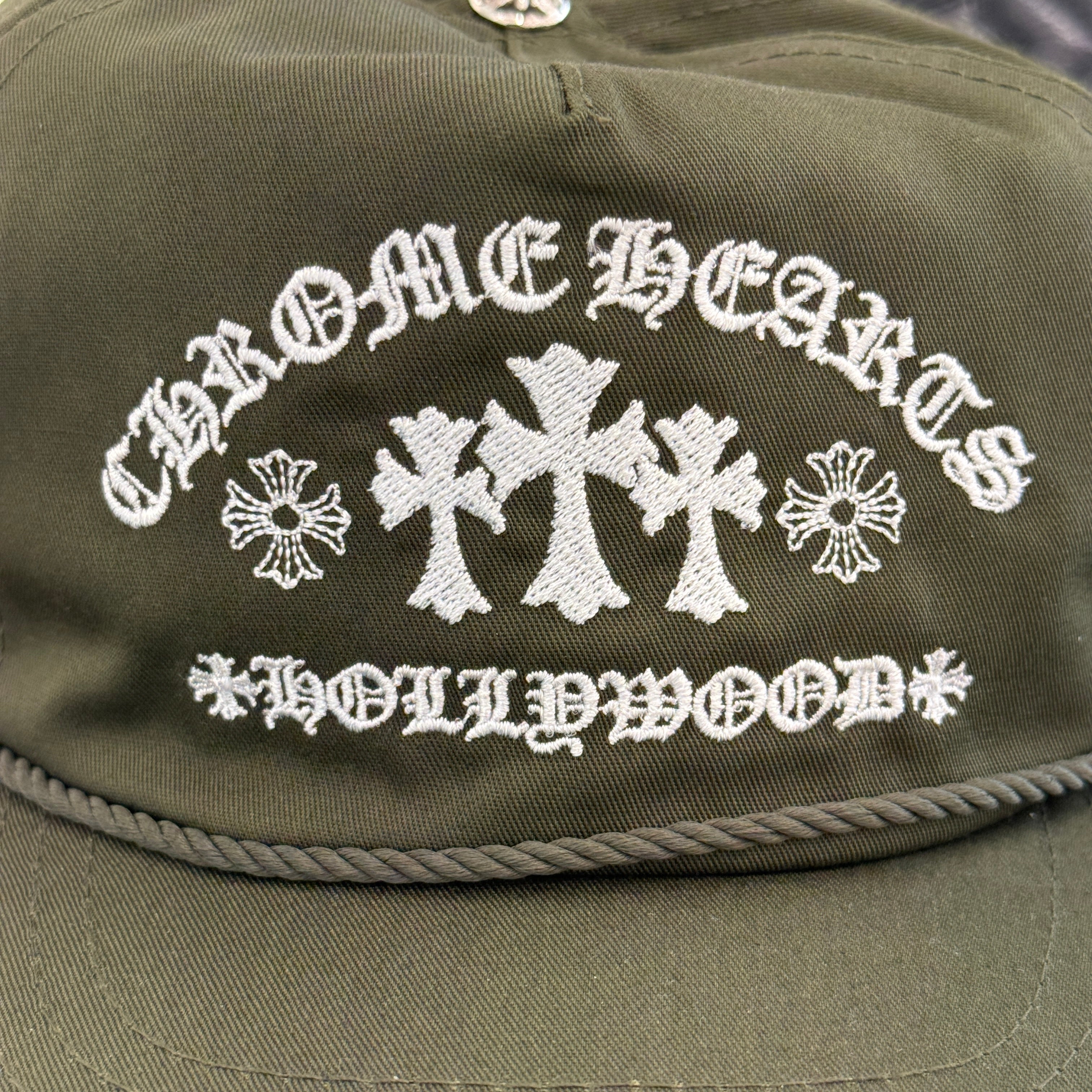 CHROME HEARTS GAS STATION King Taco 3 Cemetery Cross Trucker Cap Size ONE SIZE（53-60）クロムハーツ ガスステーション キングタコ 3セメタリークロス トラッカーキャップ サイズONE SIZE（53-60）