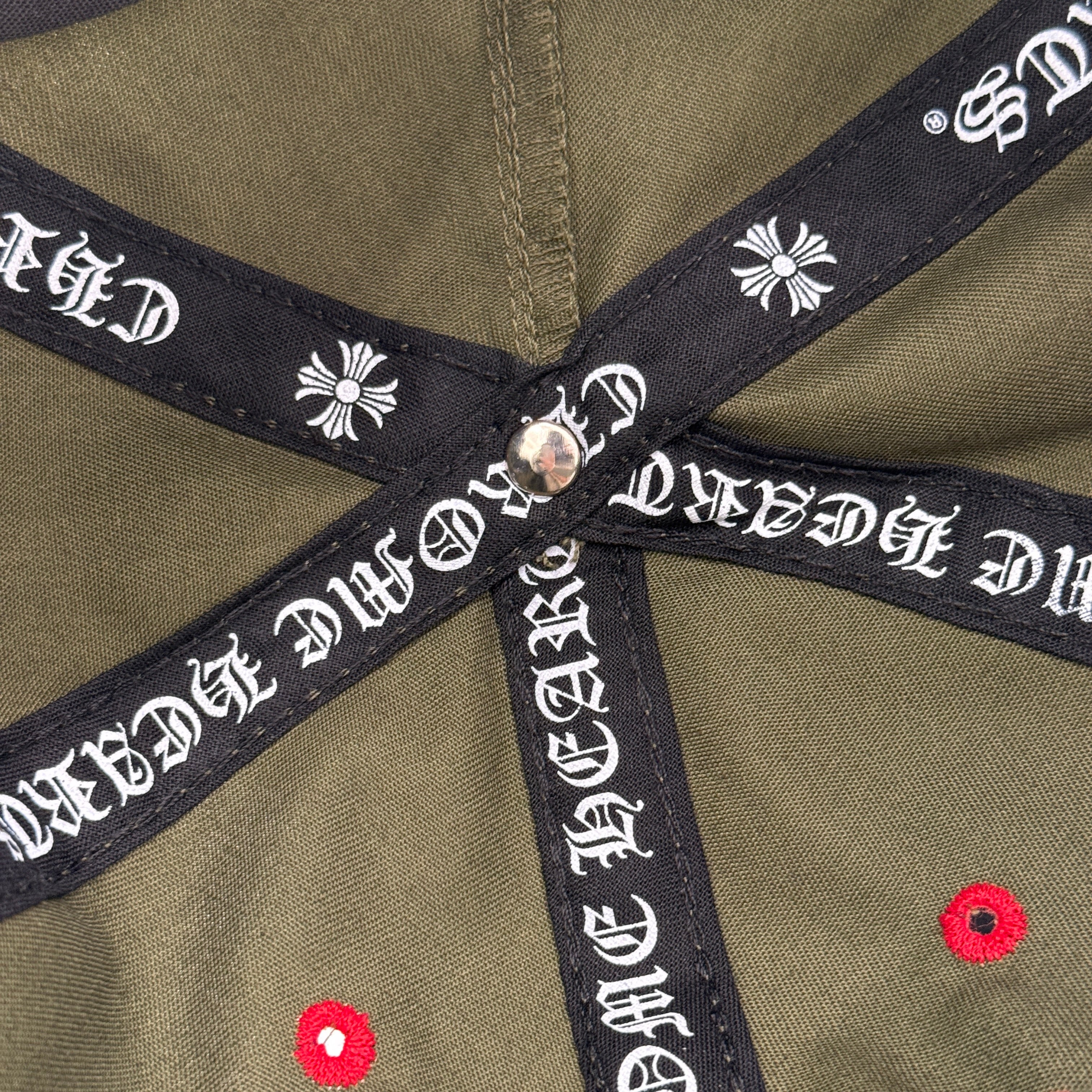 CHROME HEARTS GAS STATION King Taco 3 Cemetery Cross Trucker Cap Size ONE SIZE（53-60）クロムハーツ ガスステーション キングタコ 3セメタリークロス トラッカーキャップ サイズONE SIZE（53-60）