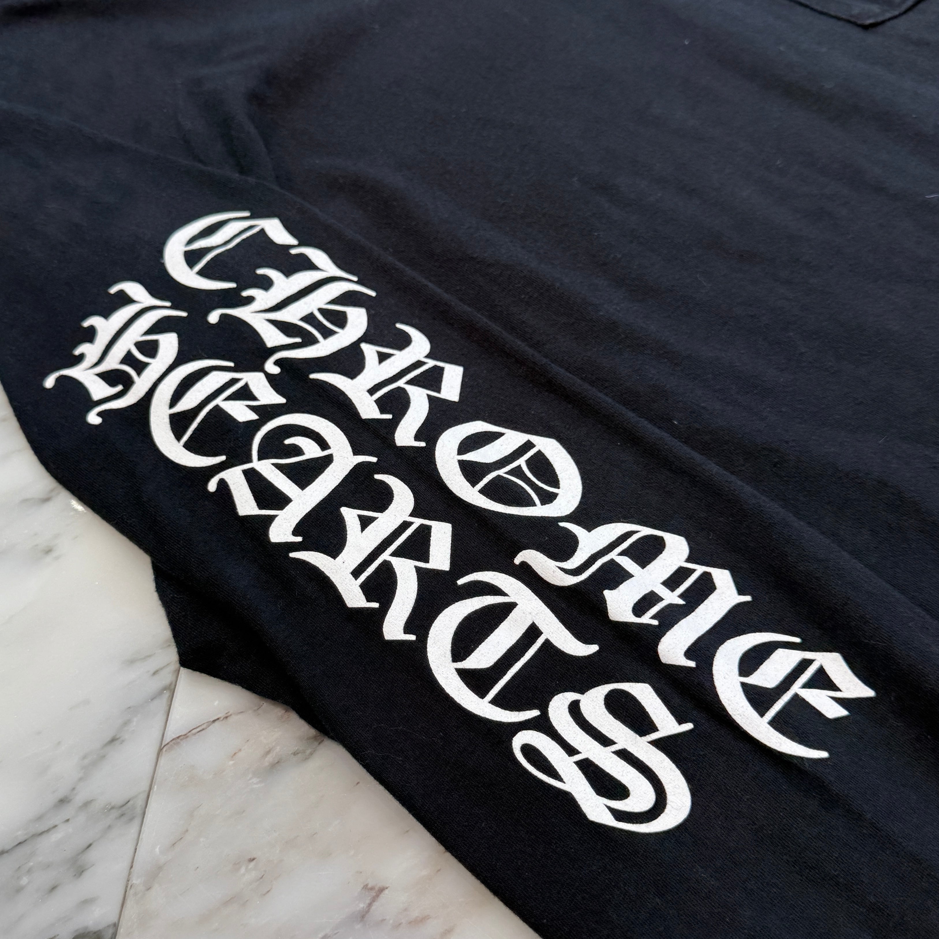 CHROME HEARTS Back Cemetery Cross Print Long Sleeve Tee Size M クロムハーツ バック セメタリークロス プリント ロングスリーブTシャツ サイズM