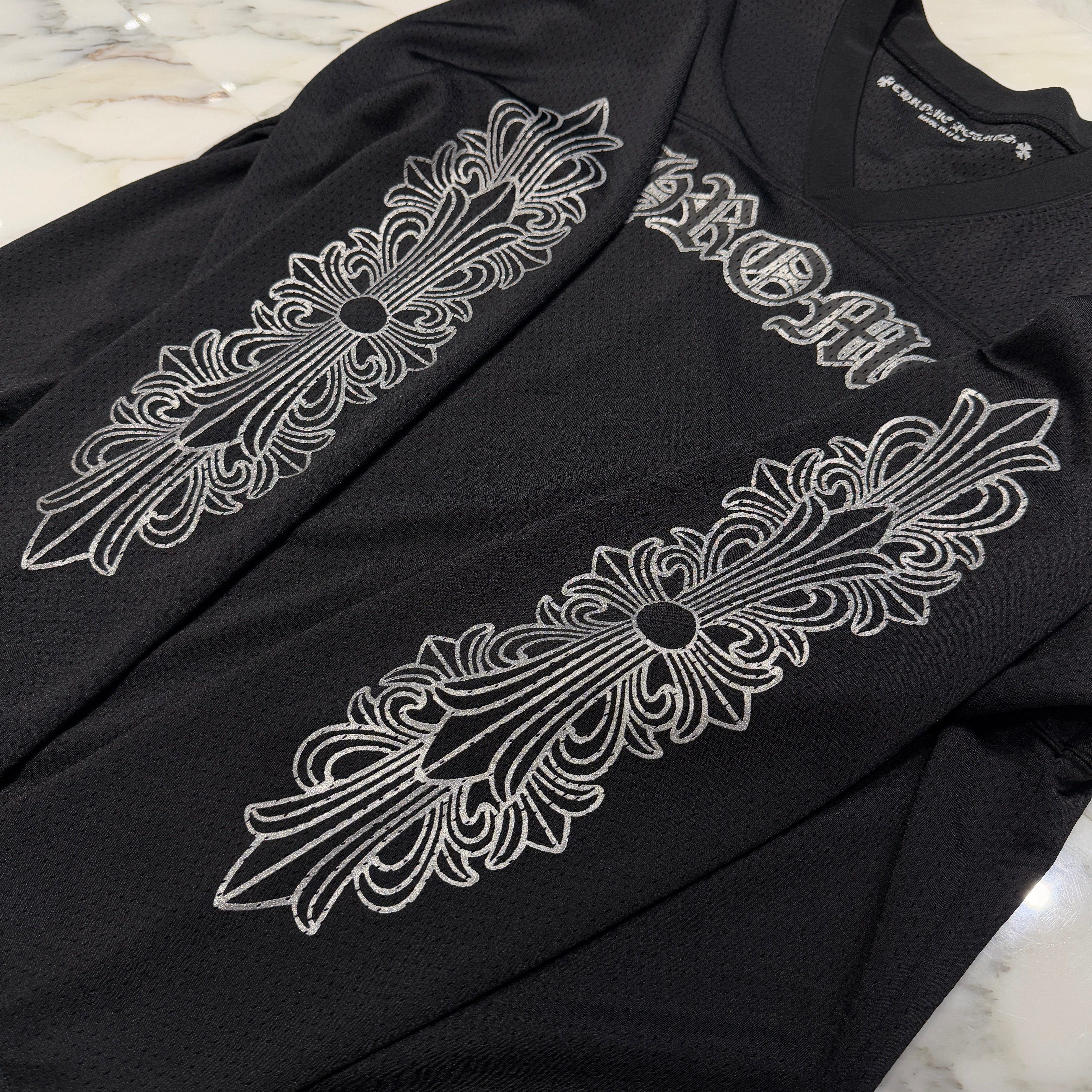 美品 クロムハーツ メッシュウォームアップジャージー サイズL 楽天市場】CHROME HEARTS Mesh Warm Up Jersey クロムハーツ