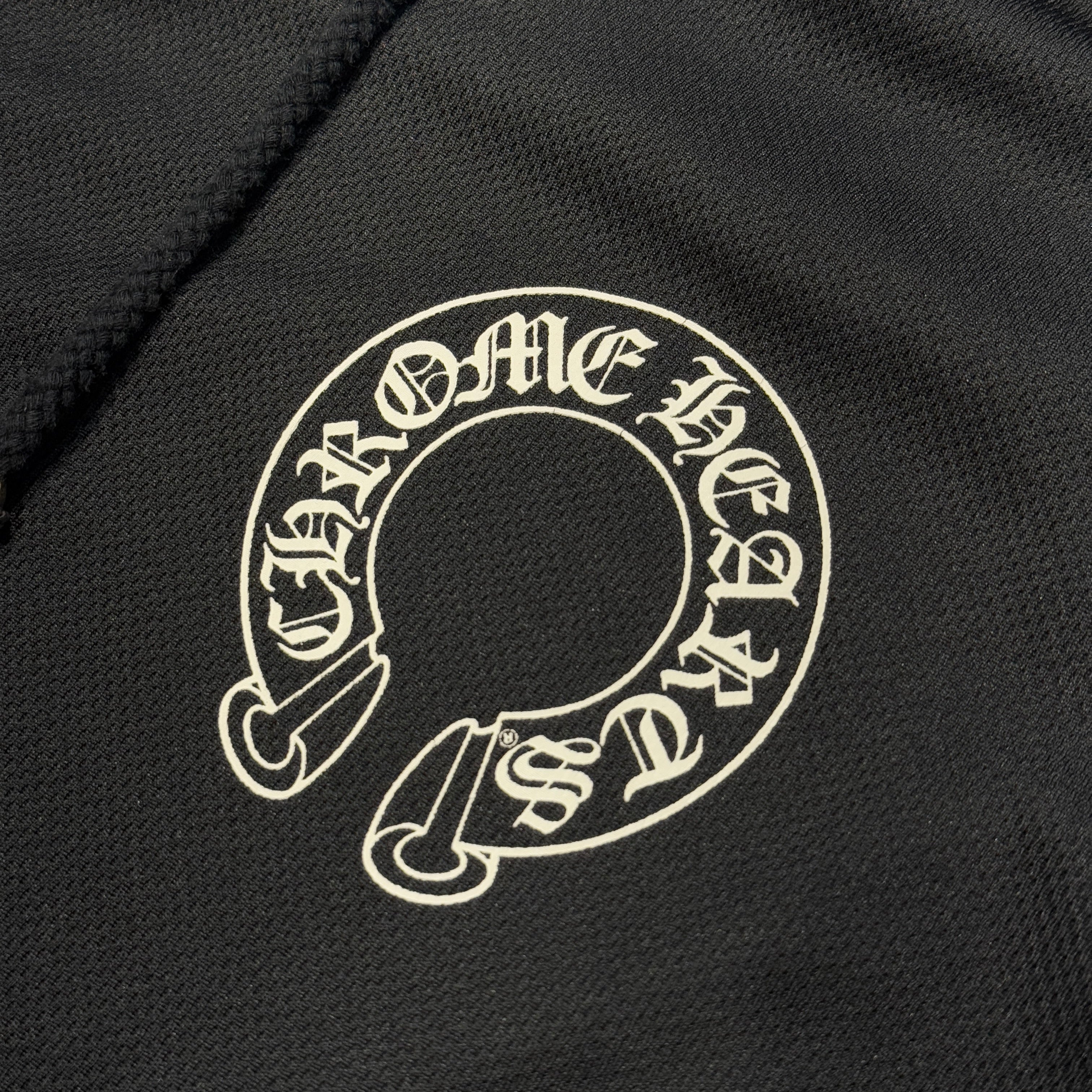 CHROME HEARTS Y NOT Mesh Arm Logo Horseshoe Pullover Hoodie SizeL クロムハーツ ワイノット メッシュ アームロゴ プルオーバーフーディ サイズL