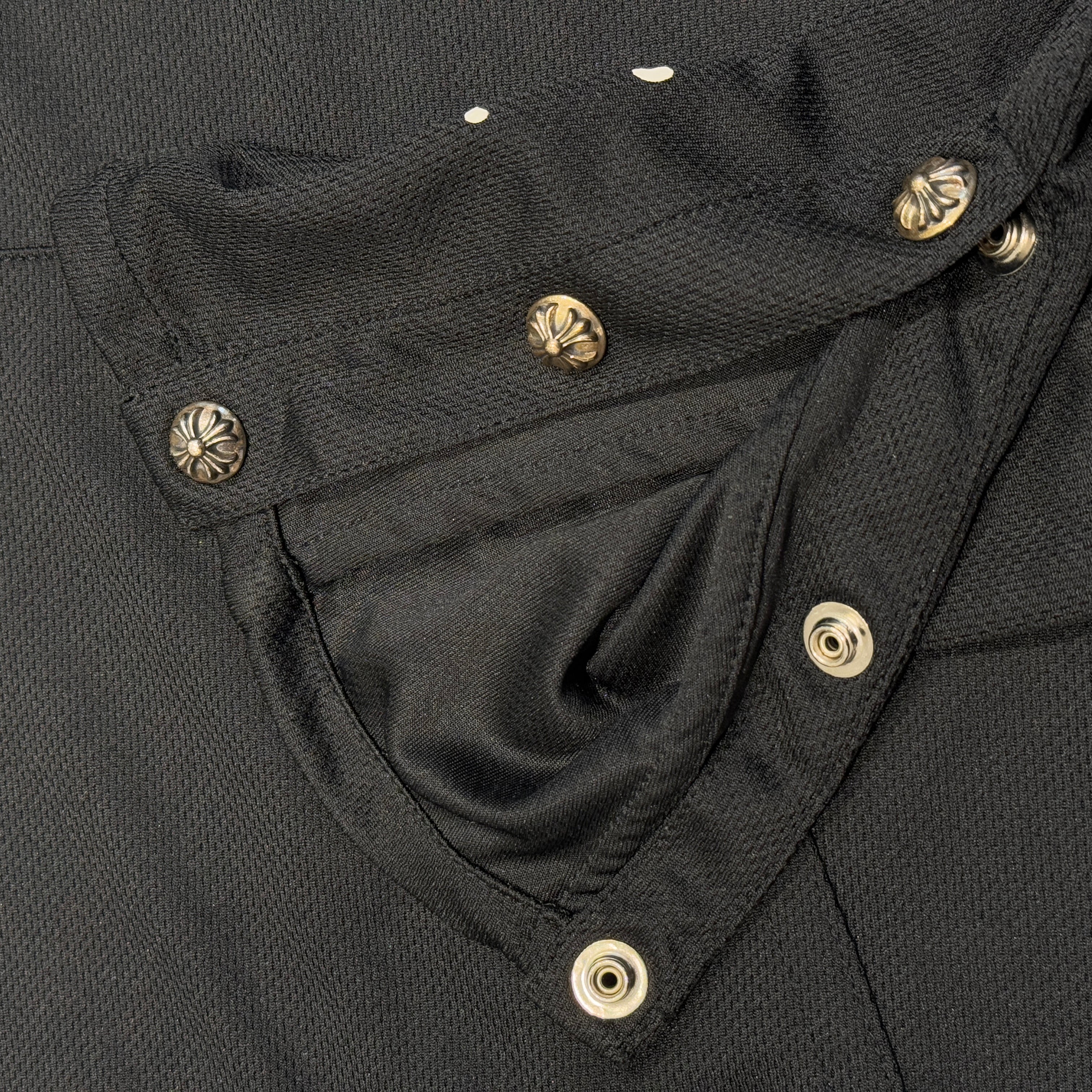 CHROME HEARTS Y NOT Mesh Arm Logo Horseshoe Pullover Hoodie SizeL クロムハーツ ワイノット メッシュ アームロゴ プルオーバーフーディ サイズL