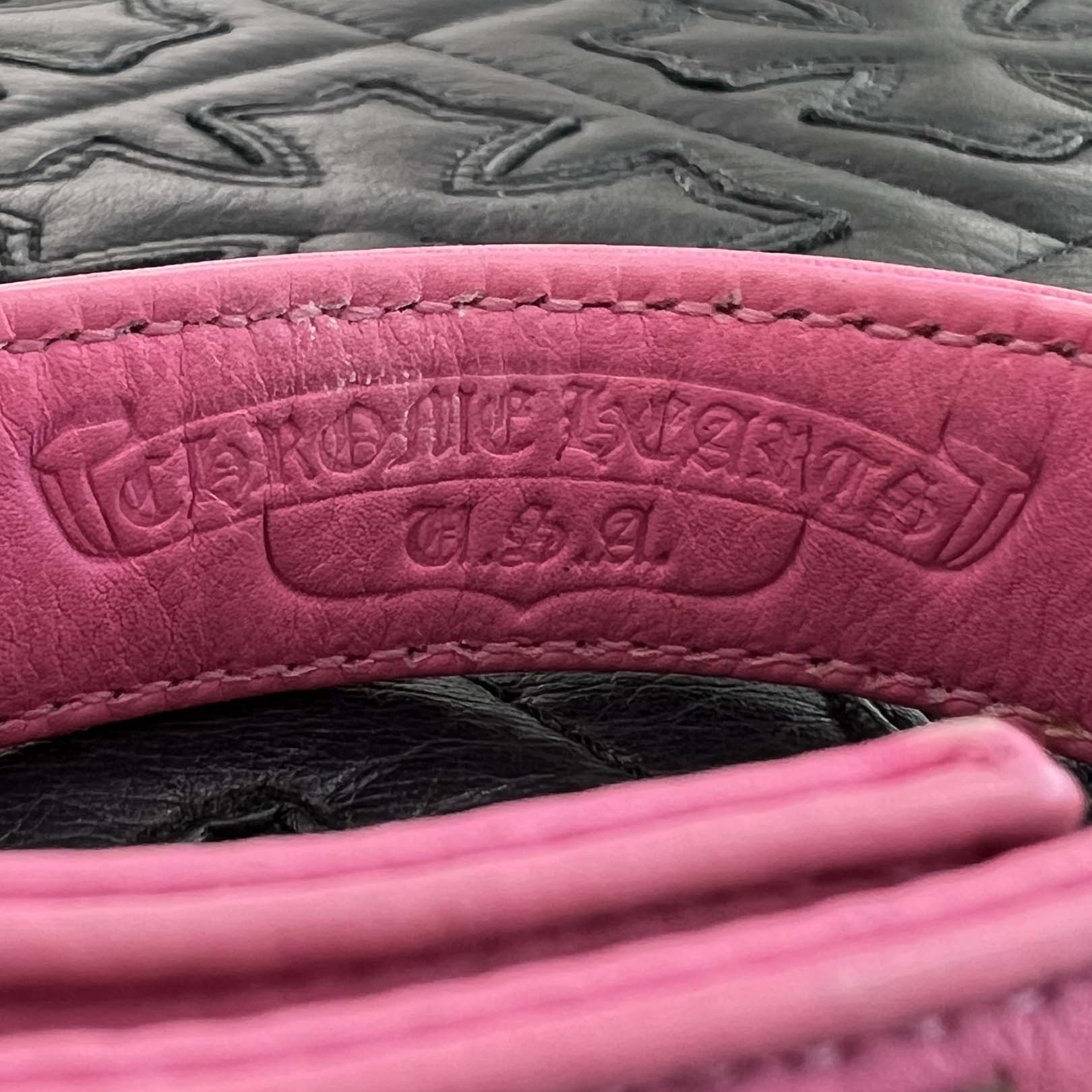 CHROME HEARTS Pyramid Cross Button 3BTN 2SNP LEATHER BRACELET クロムハーツ ピラミッドクロスボタン 3ボタン 2スナップ レザーブレスレット