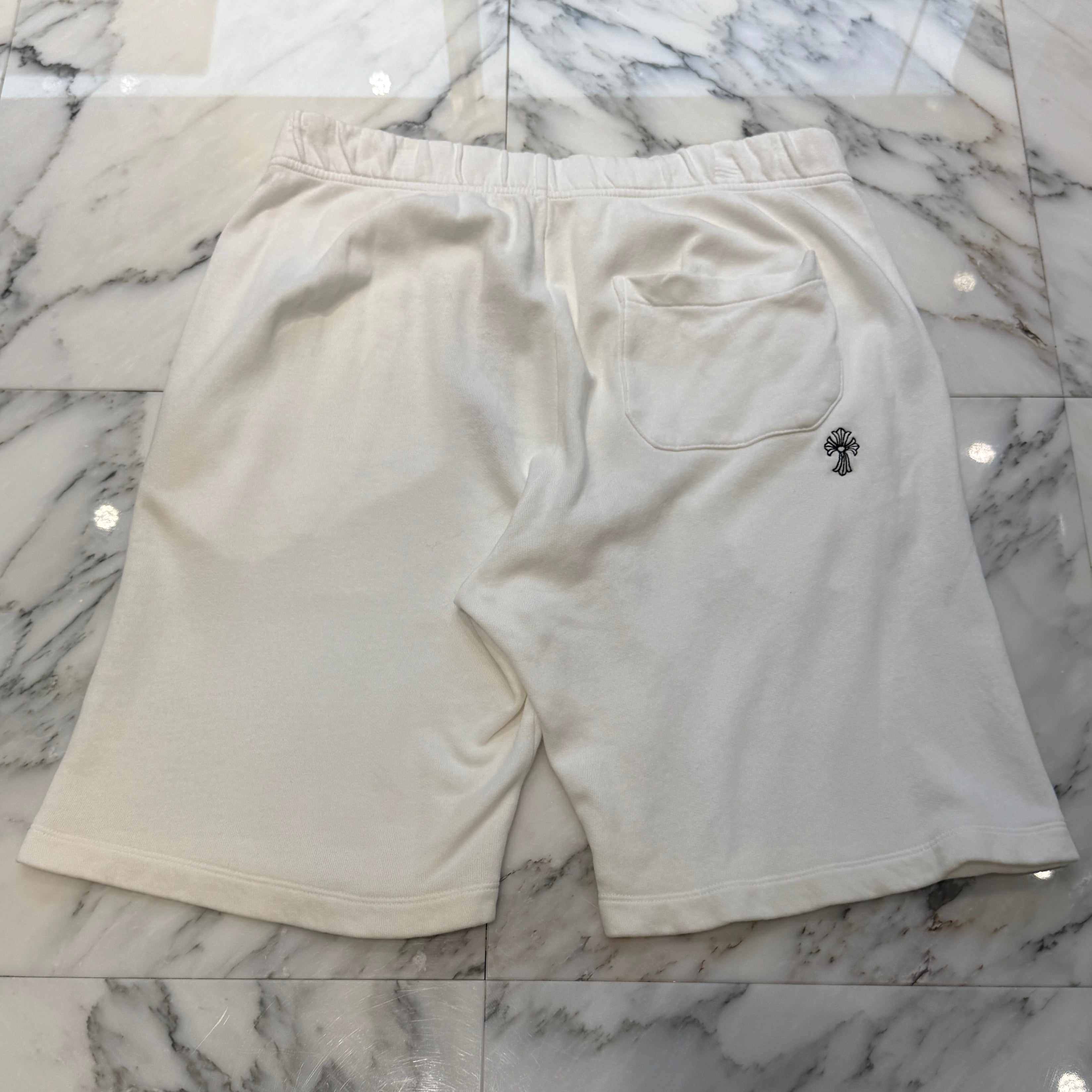 CHROME HEARTS Y NOT Vertical Logo Cross Embroidery Shorts Size L クロムハーツ ワイノット バーティカルロゴ クロス刺繍 ショーツ サイズL