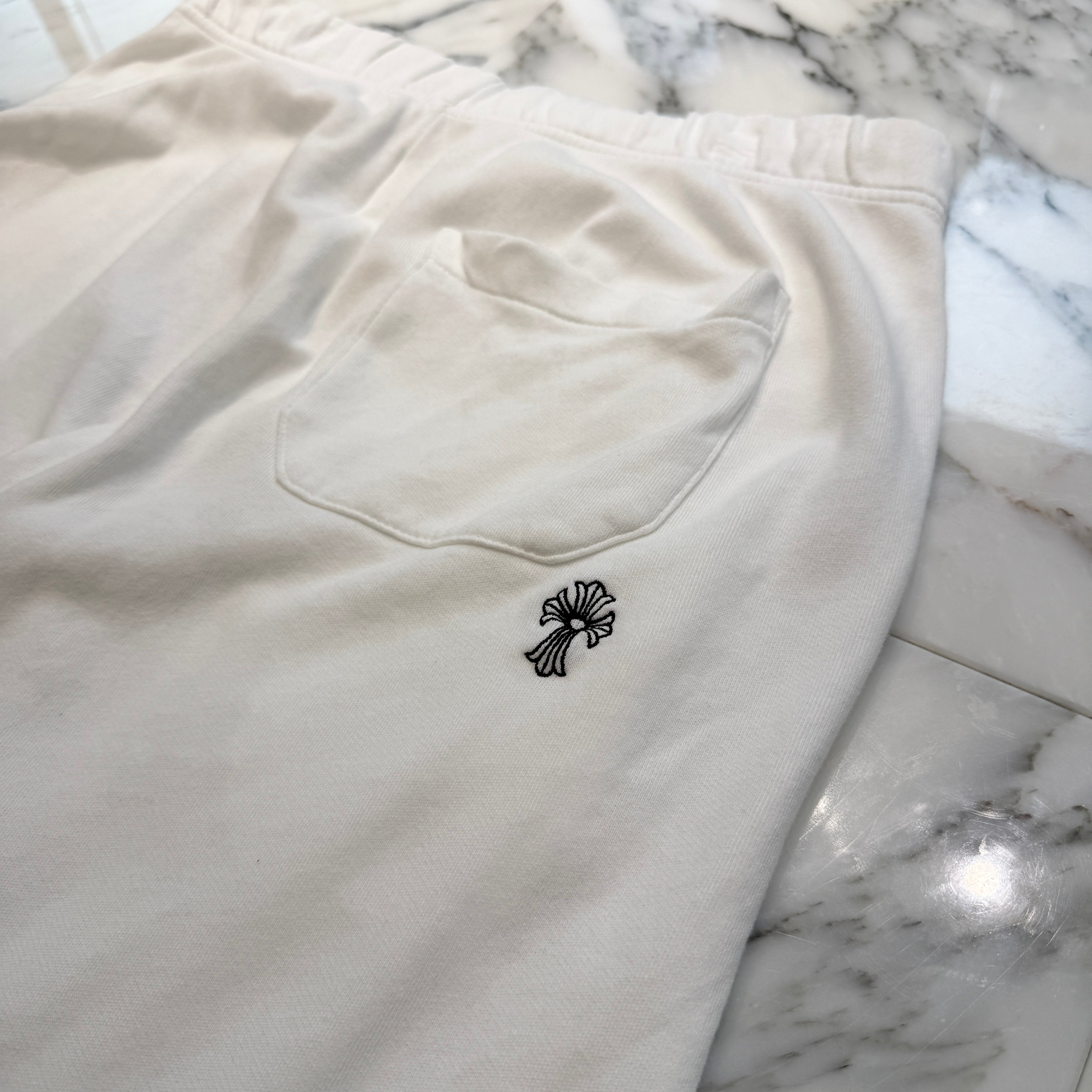 CHROME HEARTS Y NOT Vertical Logo Cross Embroidery Shorts Size L クロムハーツ ワイノット バーティカルロゴ クロス刺繍 ショーツ サイズL