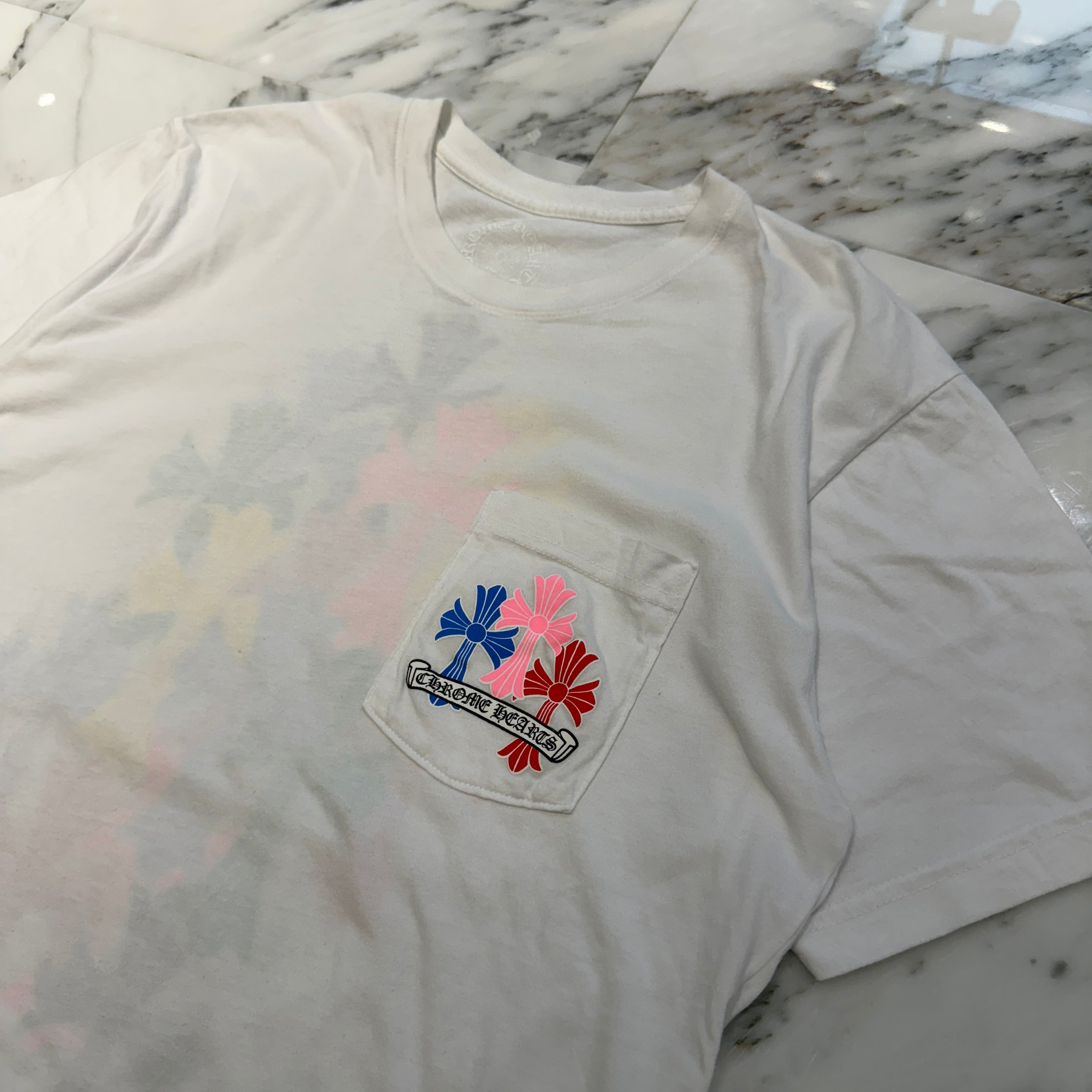 CHROME HEARTS 2021SS MLTCOL CEM CRS Tee Size L クロムハーツ マルチカラー セメタリークロス Tシャツ サイズL