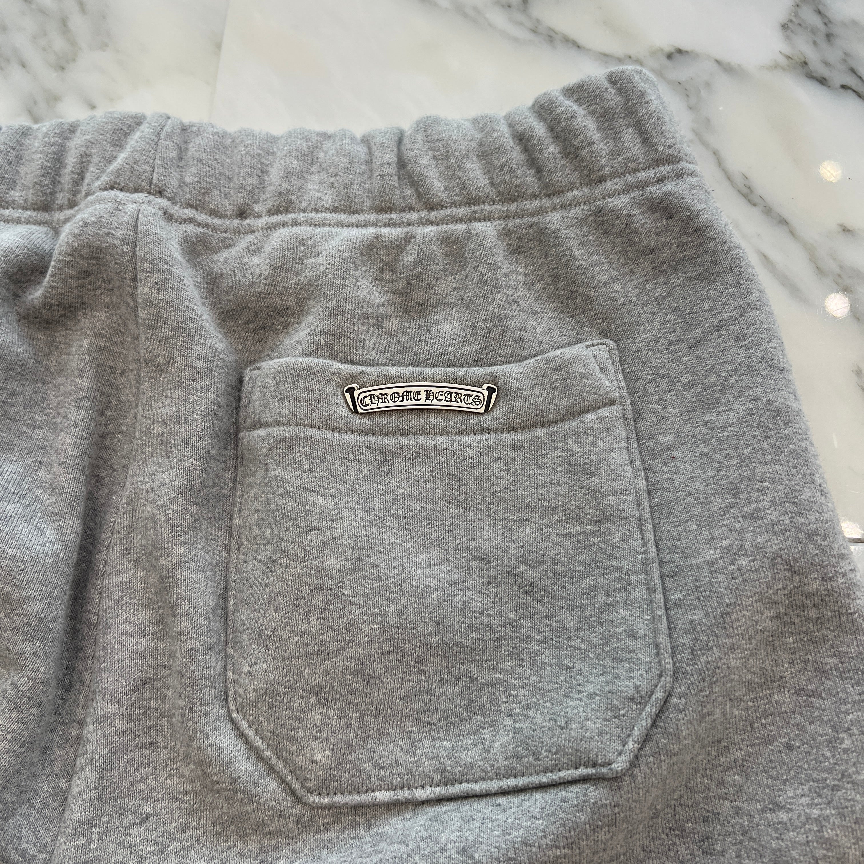 CHROME HEARTS Y NOT 3 Cemetery Cross Patch Sweat Shorts Size M クロムハーツ ワイノット 3 セメタリー クロスパッチ スウェットショーツ サイズM