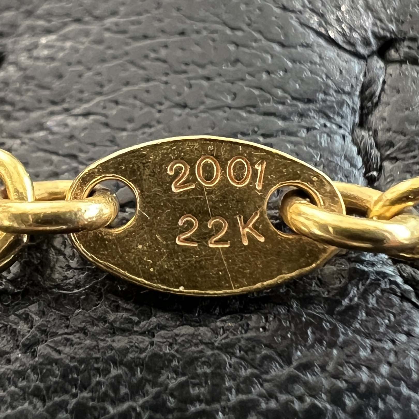 CHROME HEARTS 22K Twist Chain Necklace Size 16 Inch クロムハーツ 22K ツイストチェーン ネックレス サイズ16インチ