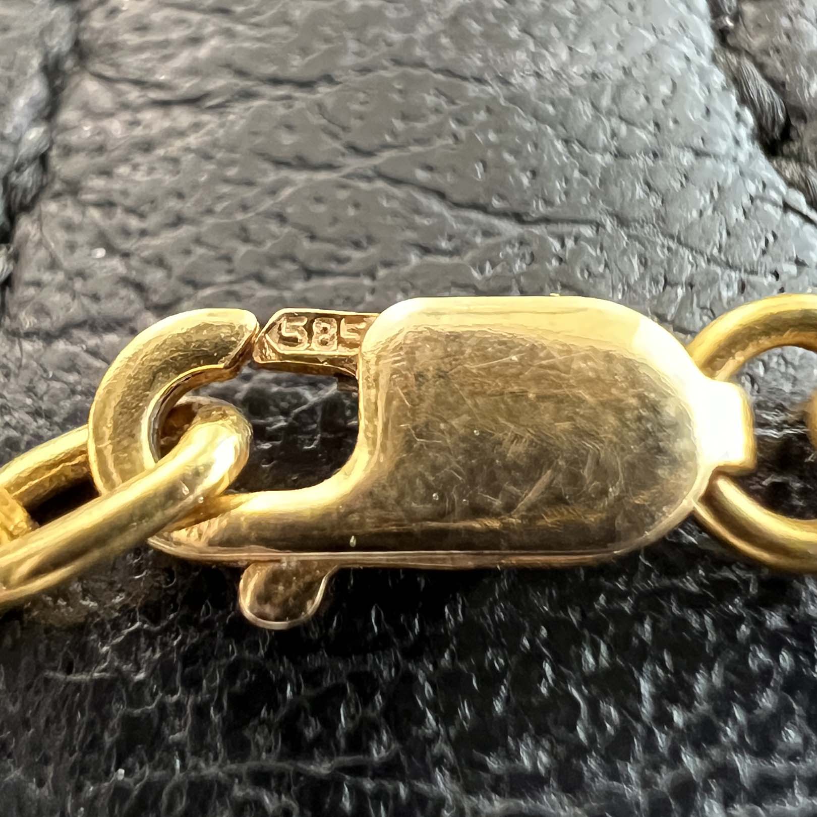 CHROME HEARTS 22K Twist Chain Necklace Size 16 Inch クロムハーツ 22K ツイストチェーン ネックレス サイズ16インチ