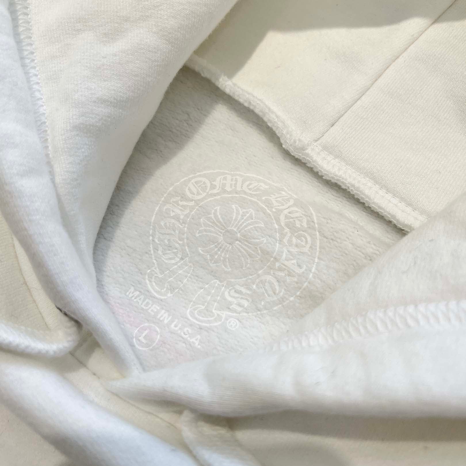 CHROME HEARTS 2025SS Floral Cross Horseshoe Pullover Hoodie Size L クロムハーツ フローラルクロス ホースシュー プルオーバーフーディ サイズL