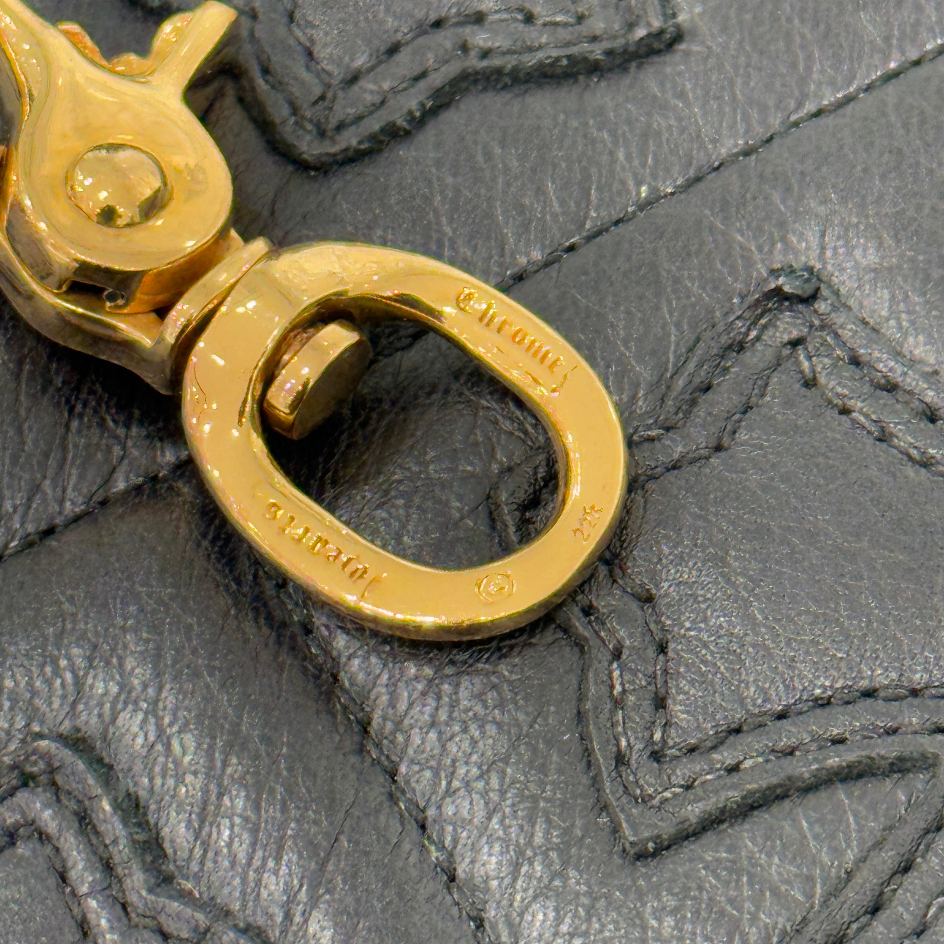 CHROME HEARTS 22K Clip Swivel Pave Diamond Gold Wallet Chain クロムハーツ クリップスイベル パヴェダイヤ ゴールド ウォレットチェーン