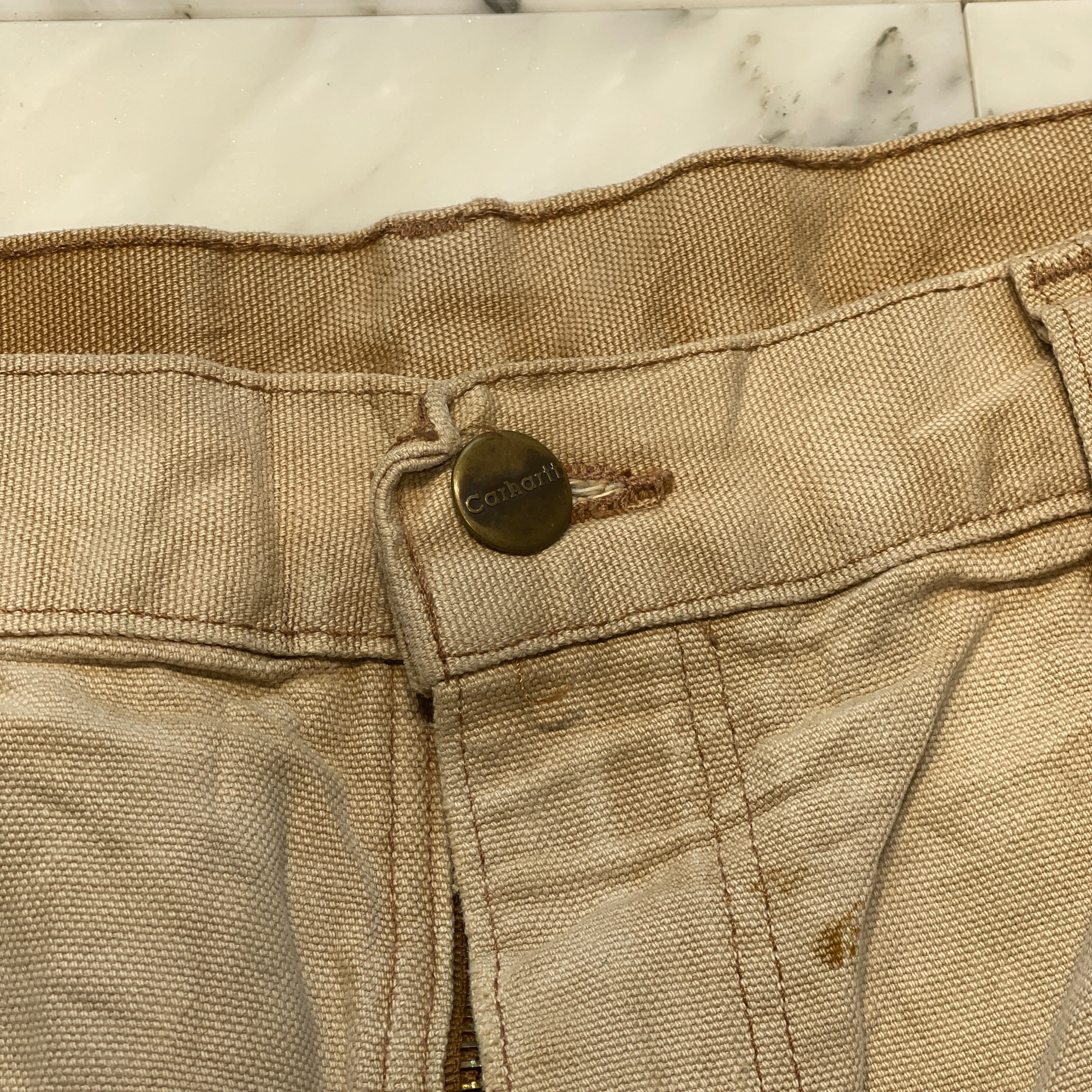 Carhartt Double Knee Denim Painter Pants Size 34×32