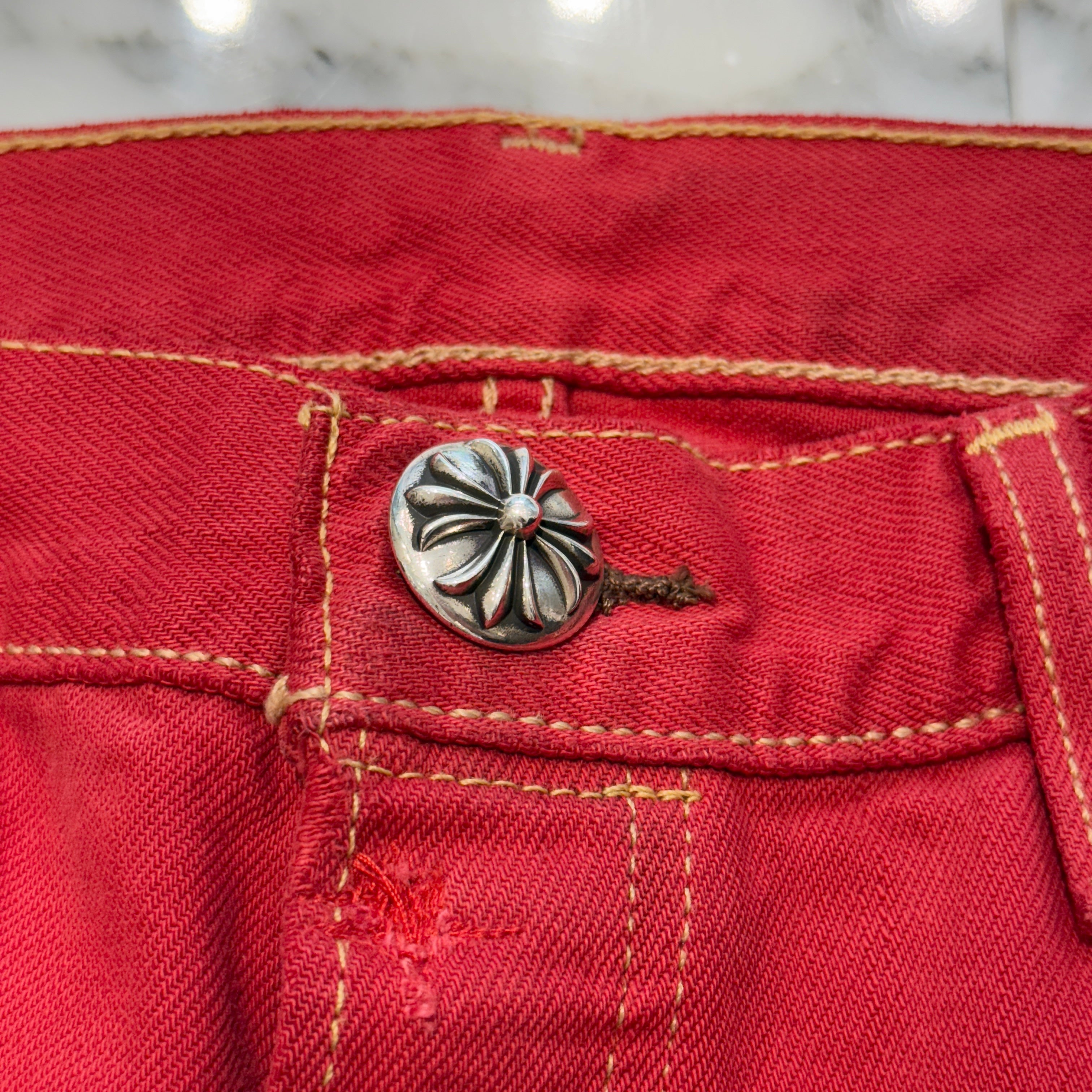 CHROME HEARTS × Levi's VNTG Large Cross Patch & Leather Cross Patch Jeans Size 33 クロムハーツ × リーバイス ヴィンテージ ラージクロスパッチ & レザークロスパッチ ジーンズ サイズ33