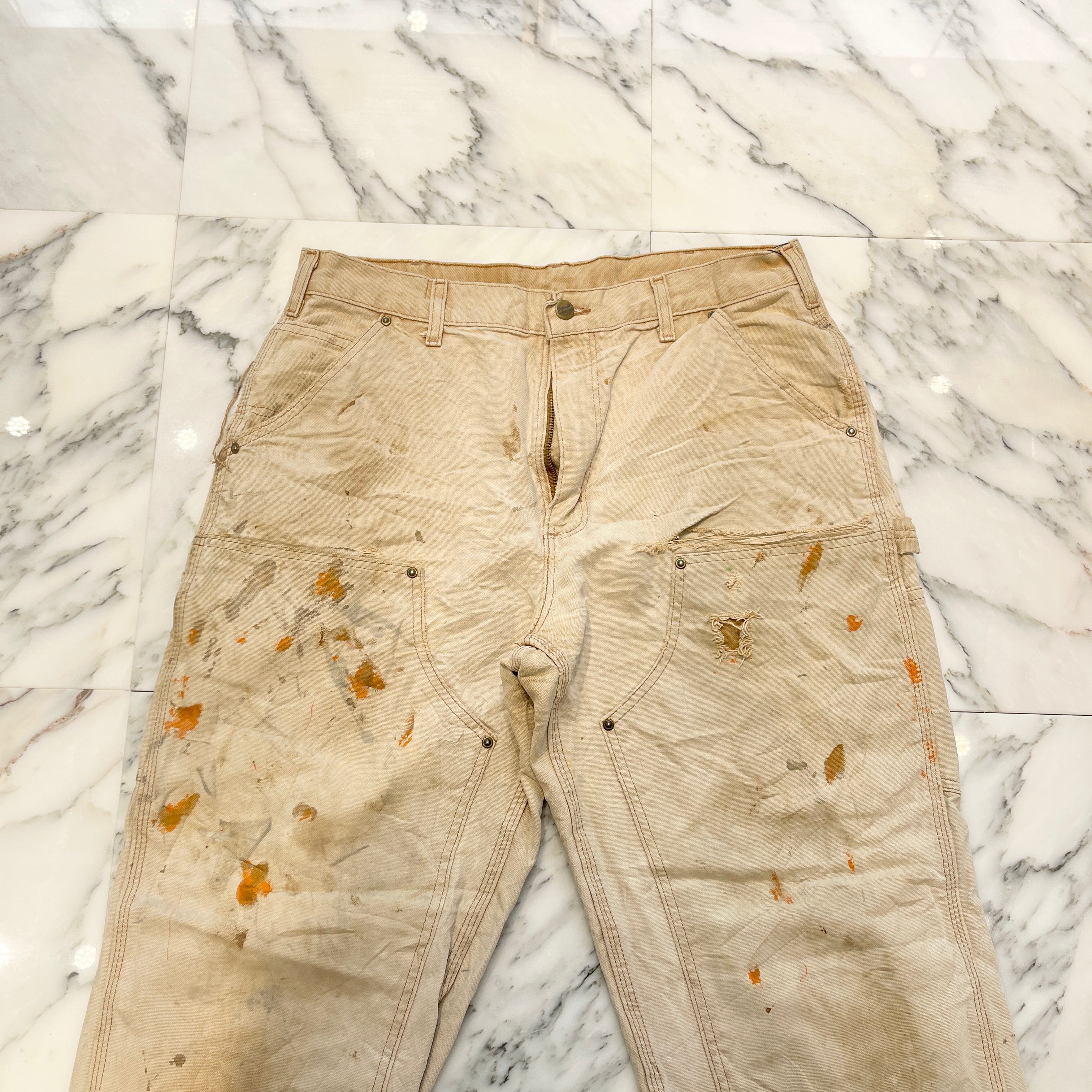 Carhartt Double Knee Denim Painter Pants Size 34×32 カーハート