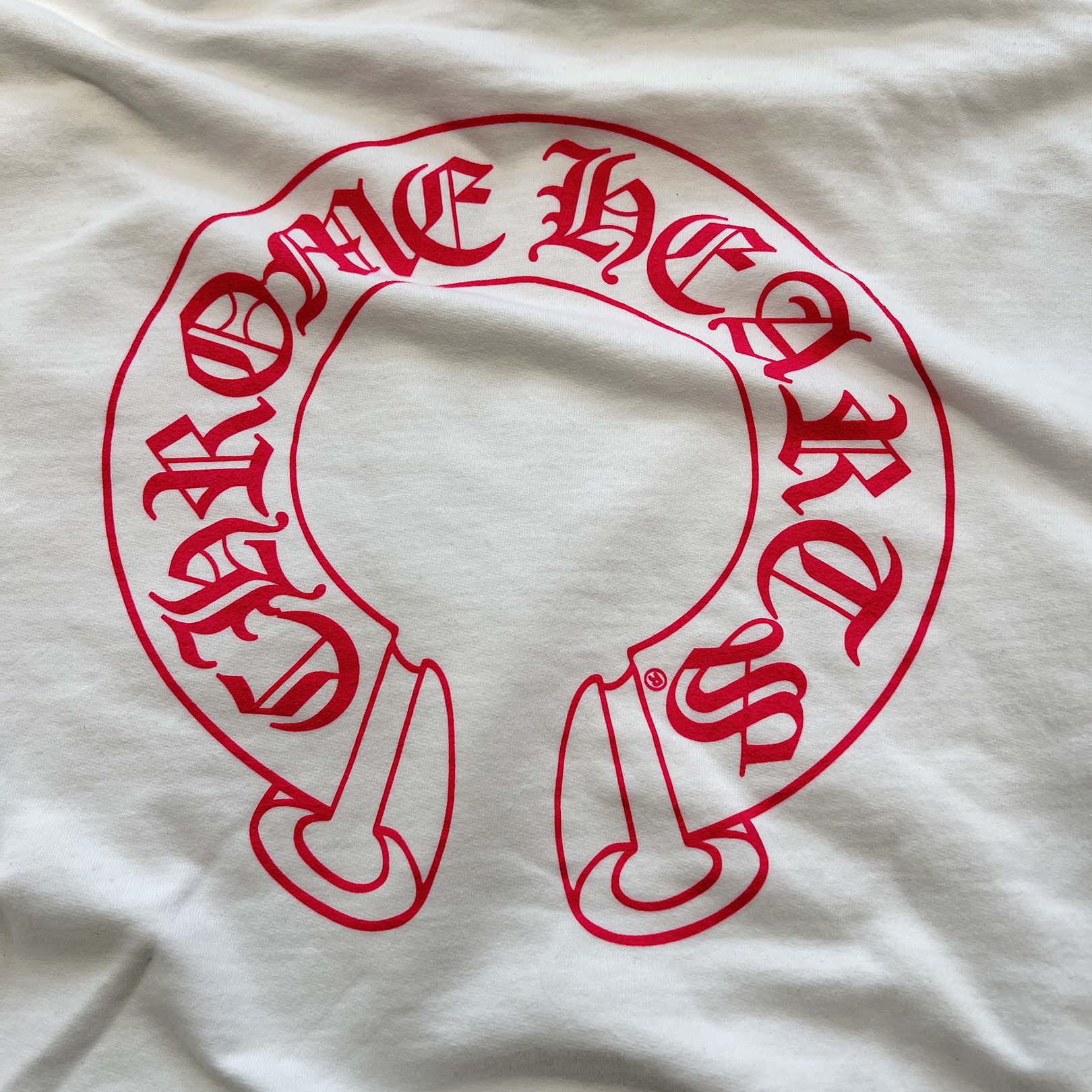 CHROME HEARTS 2025SS Floral Cross Horseshoe Pullover Hoodie Size