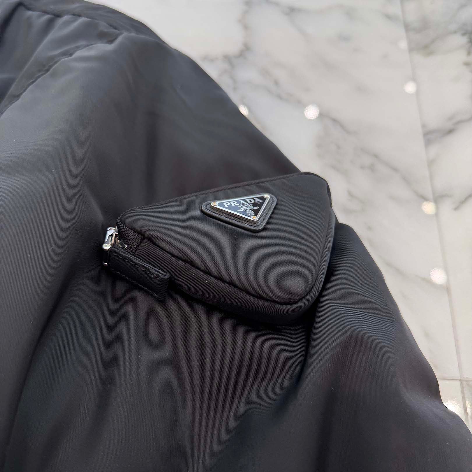 PRADA 2022AW Re-Nylon Belted Bomber Jacket ACU1 2022 1867 Size M プラダ リナイロン ベルテッド ボンバー ジャケット サイズM