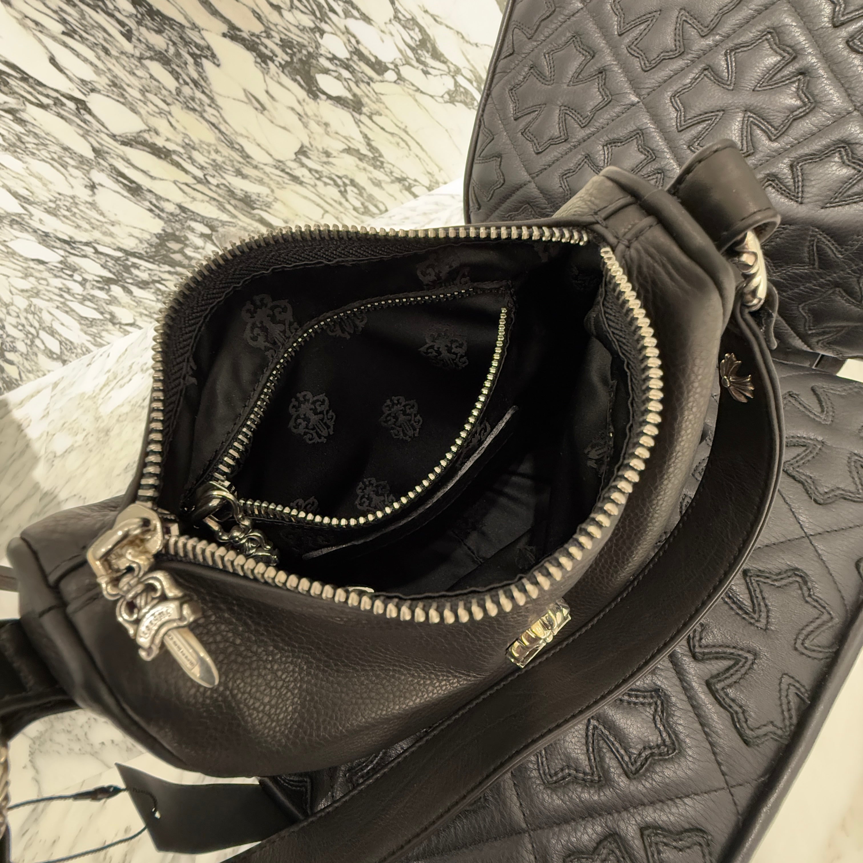 CHROME HEARTS CHICKEN NUGGET Small Leather Shoulder Bag クロムハーツ チキンナゲット スモールレザー ショルダーバッグ