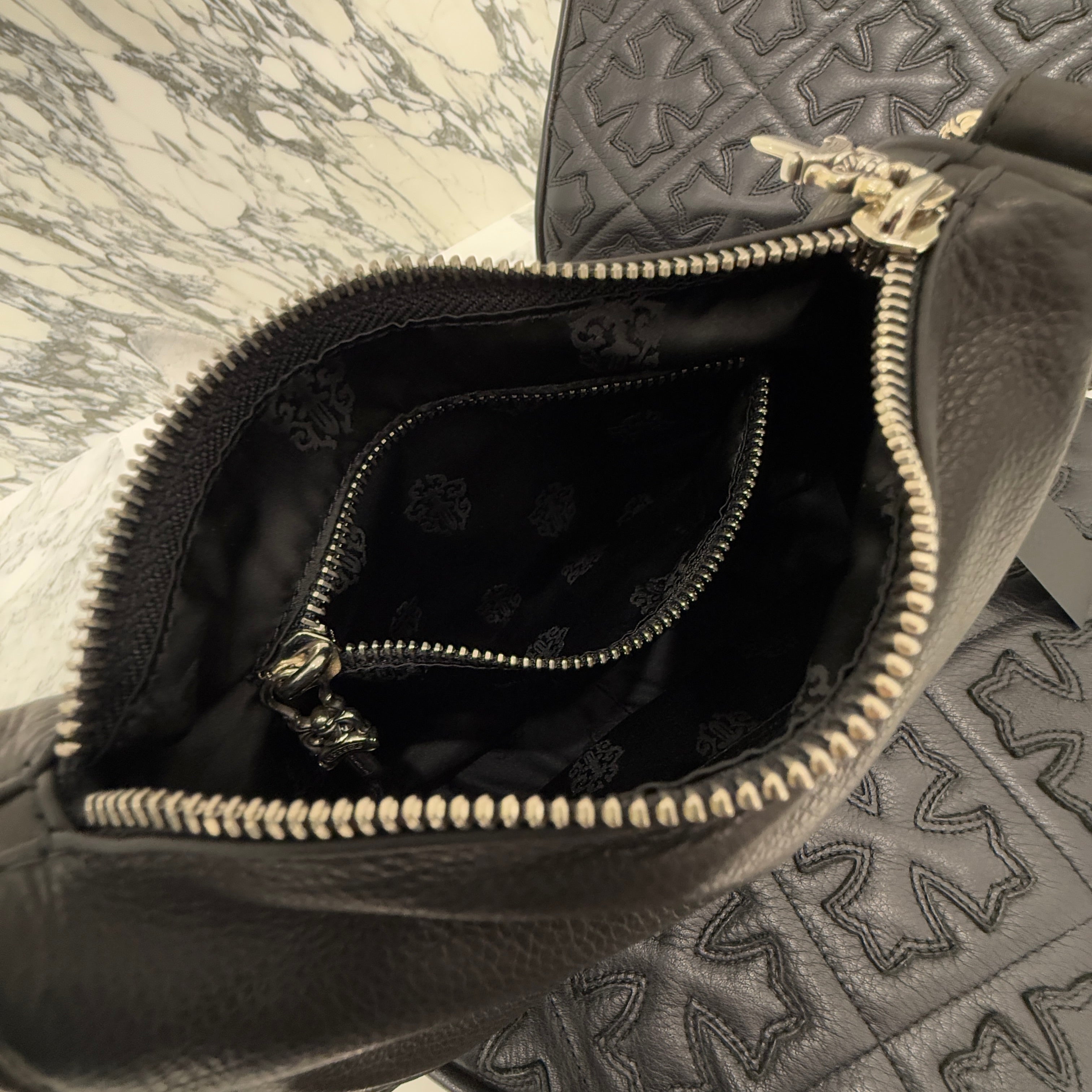 CHROME HEARTS CHICKEN NUGGET Small Leather Shoulder Bag クロムハーツ チキンナゲット スモールレザー ショルダーバッグ