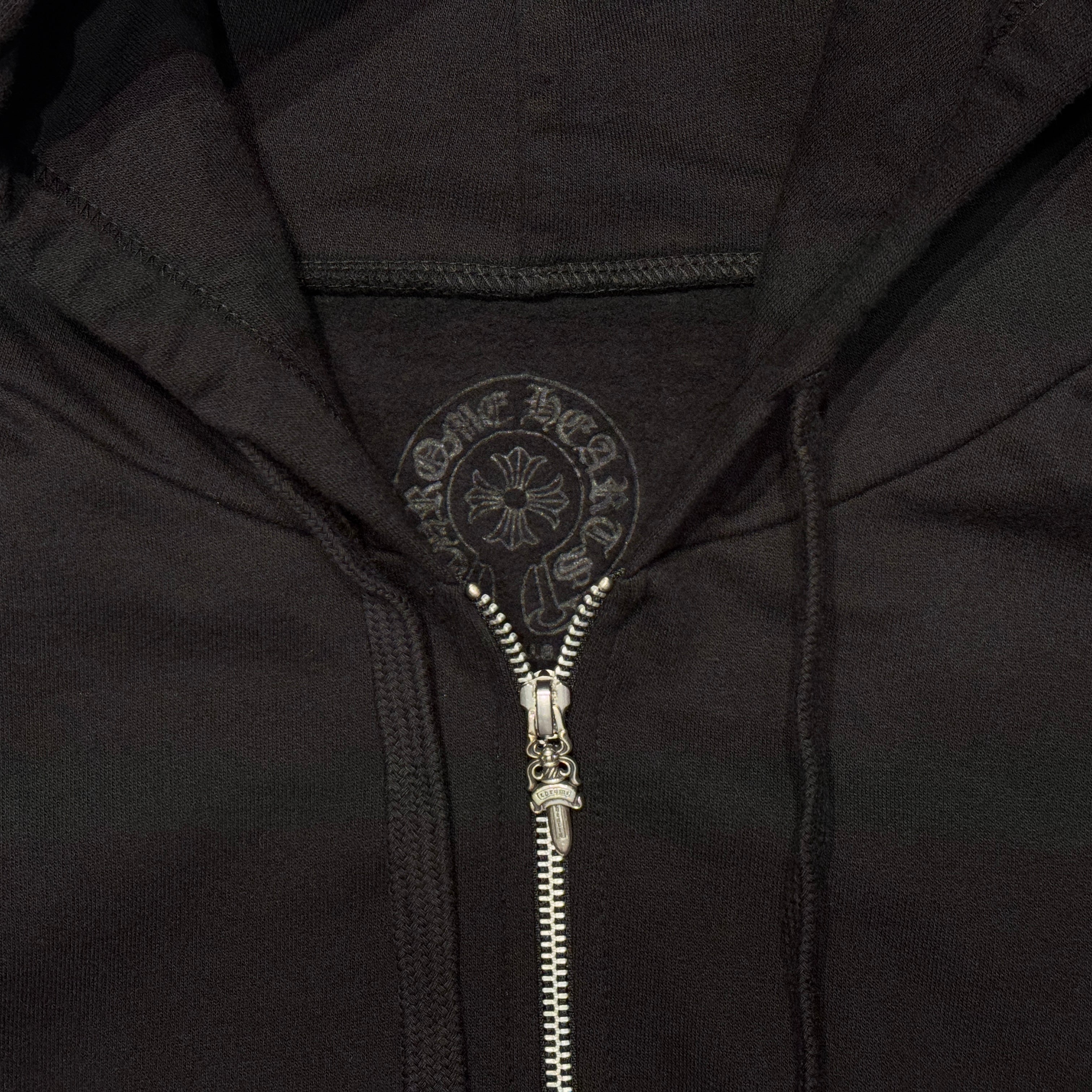 CHROME HEARTS Vertical Logo Zip Up Hoodie Size M クロムハーツ ヴァーティカルロゴ ジップアップフーディー サイズM
