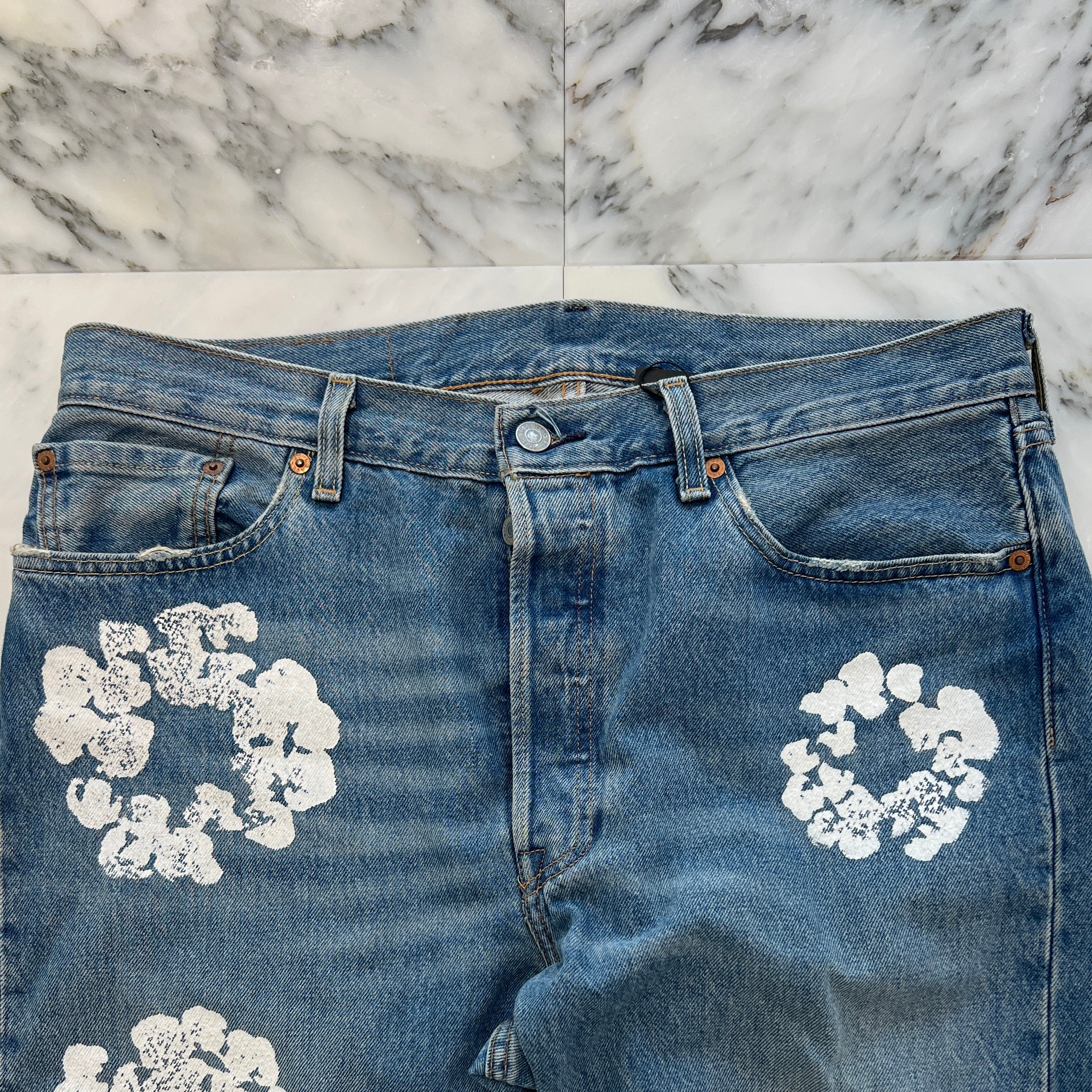 DENIM TEARS × Levi's Cotton Wreath Jeans CA00342 WPL423 Size W34 L34 デニムティアーズ × リーバイス コットンリースジーンズ サイズ W34 L34