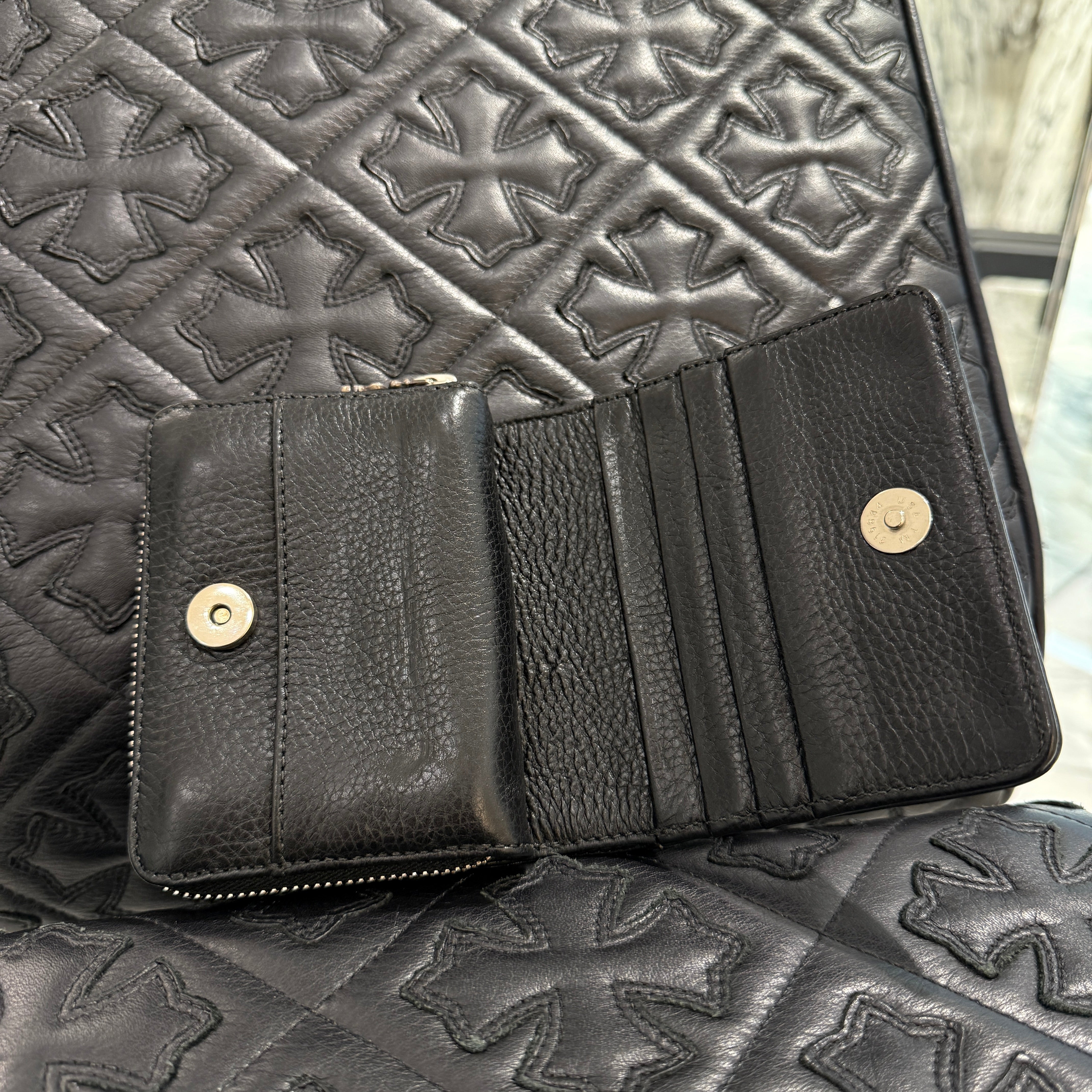 CHROME HEARTS Square Zip Bill Wallet クロムハーツ スクエアジップ ビルウォレット
