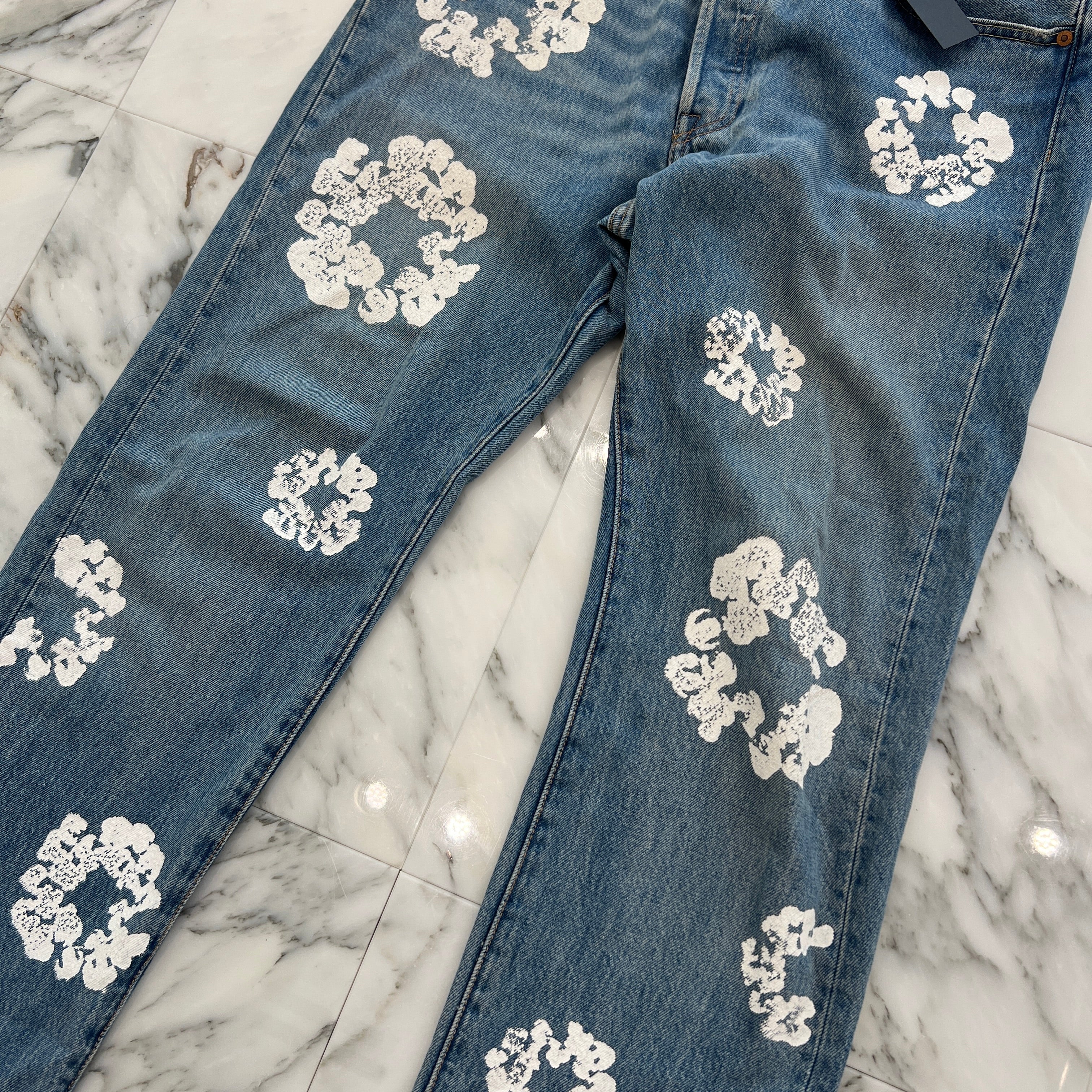 DENIM TEARS × Levi's Cotton Wreath Jeans CA00342 WPL423 Size W34 L34 デニムティアーズ × リーバイス コットンリースジーンズ サイズ W34 L34