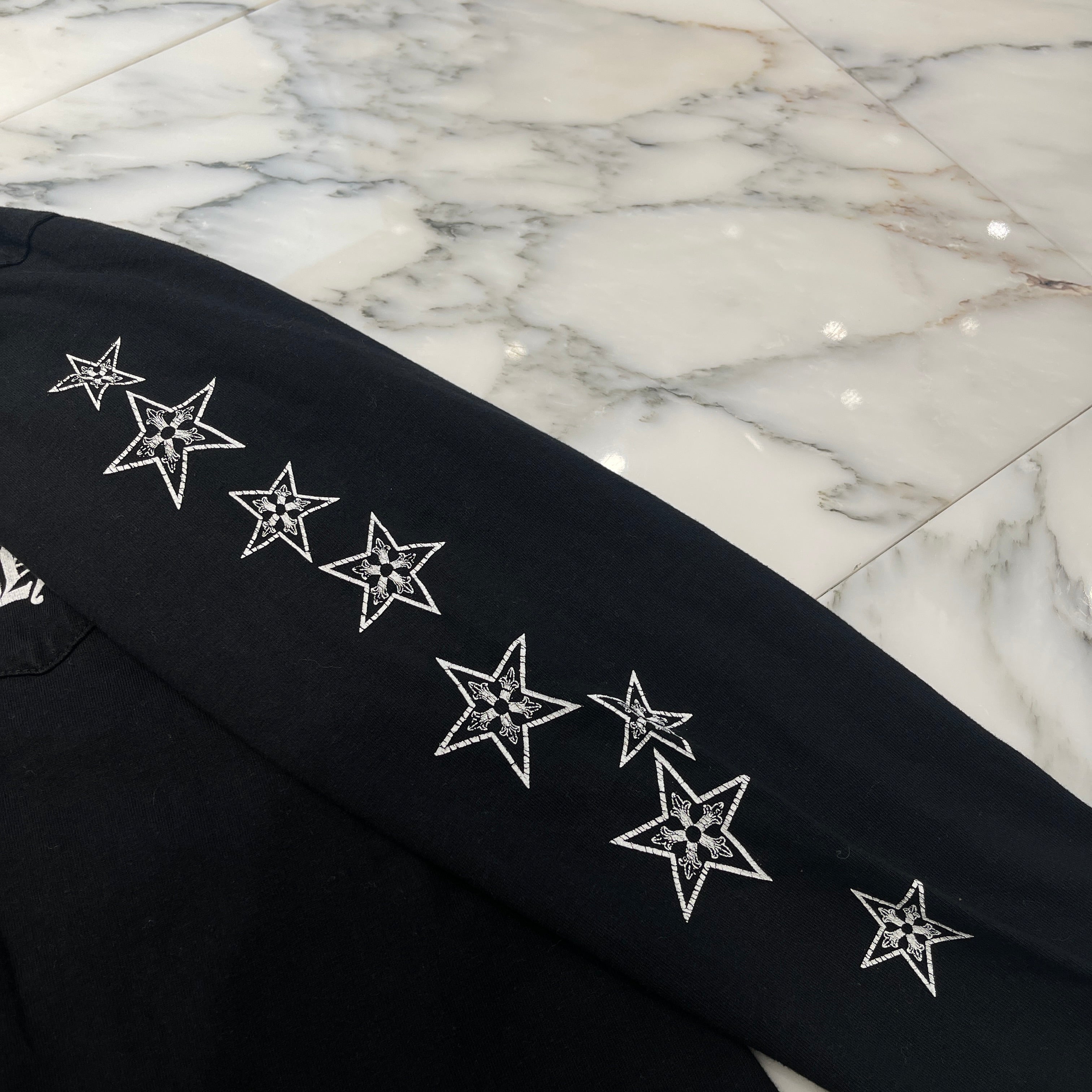 CHROME HEARTS Malibu Limited Horseshoe Star Long Sleeve Tee Size L
