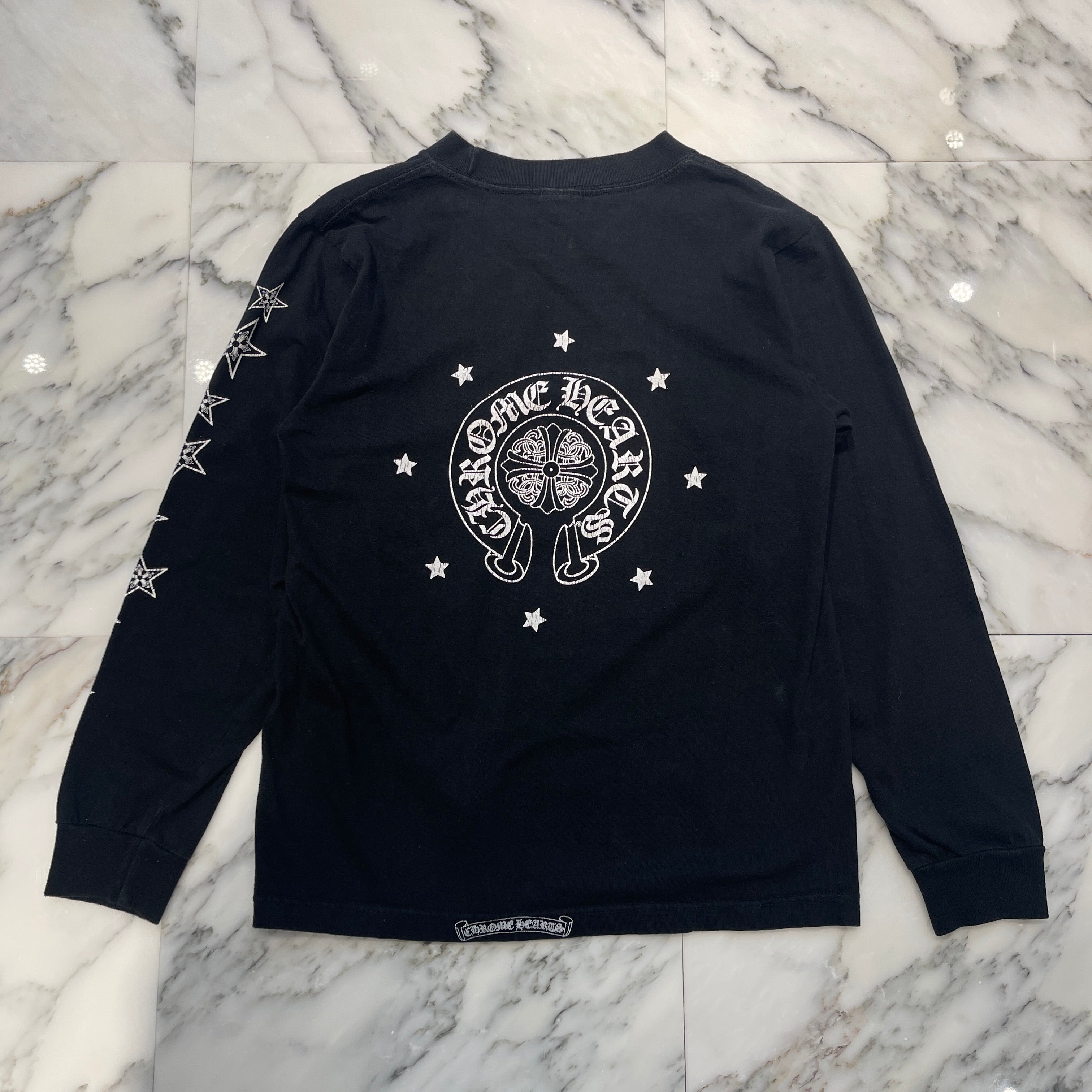 CHROME HEARTS Malibu Limited Horseshoe Star Long Sleeve Tee Size L クロムハーツ マリブ限定 ホースシュースターロングスリーブＴシャツ サイズL