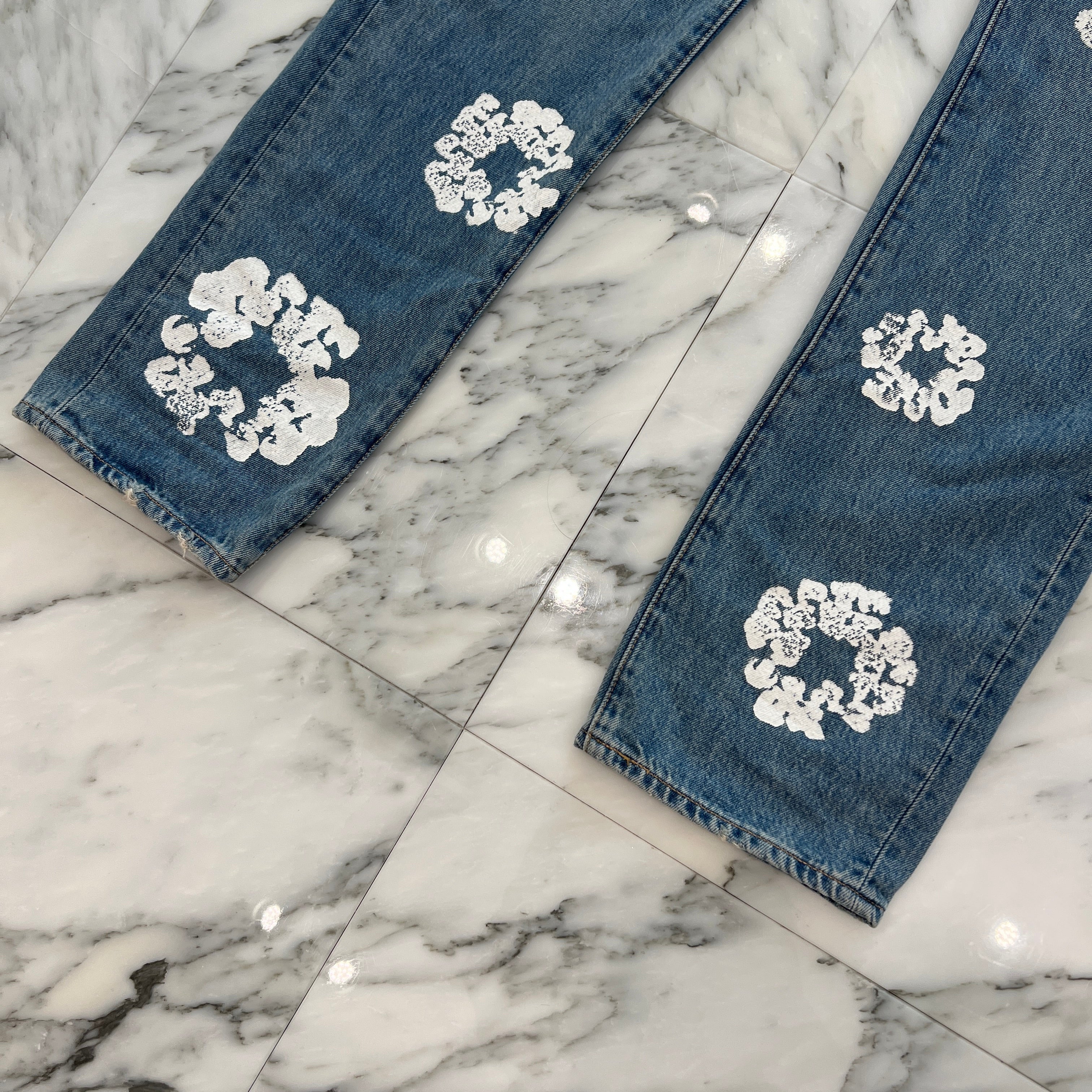 DENIM TEARS × Levi's Cotton Wreath Jeans CA00342 WPL423 Size W34 L34 デニムティアーズ × リーバイス コットンリースジーンズ サイズ W34 L34