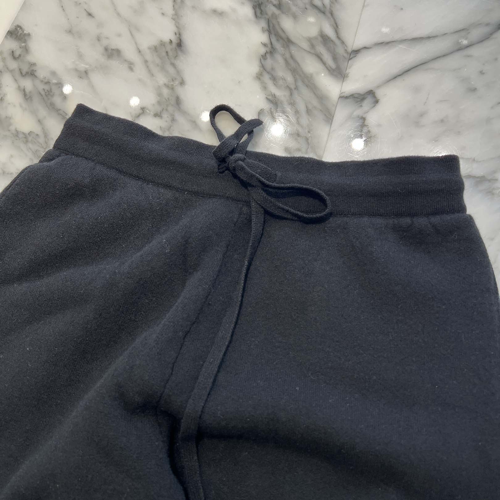 CHROME HEARTS Y NOT Floral Cross Embroidery Cashmere Knit Long Pants Size M クロムハーツ ワイノット フローラルクロス刺繍 カシミヤニットロングパンツ サイズM