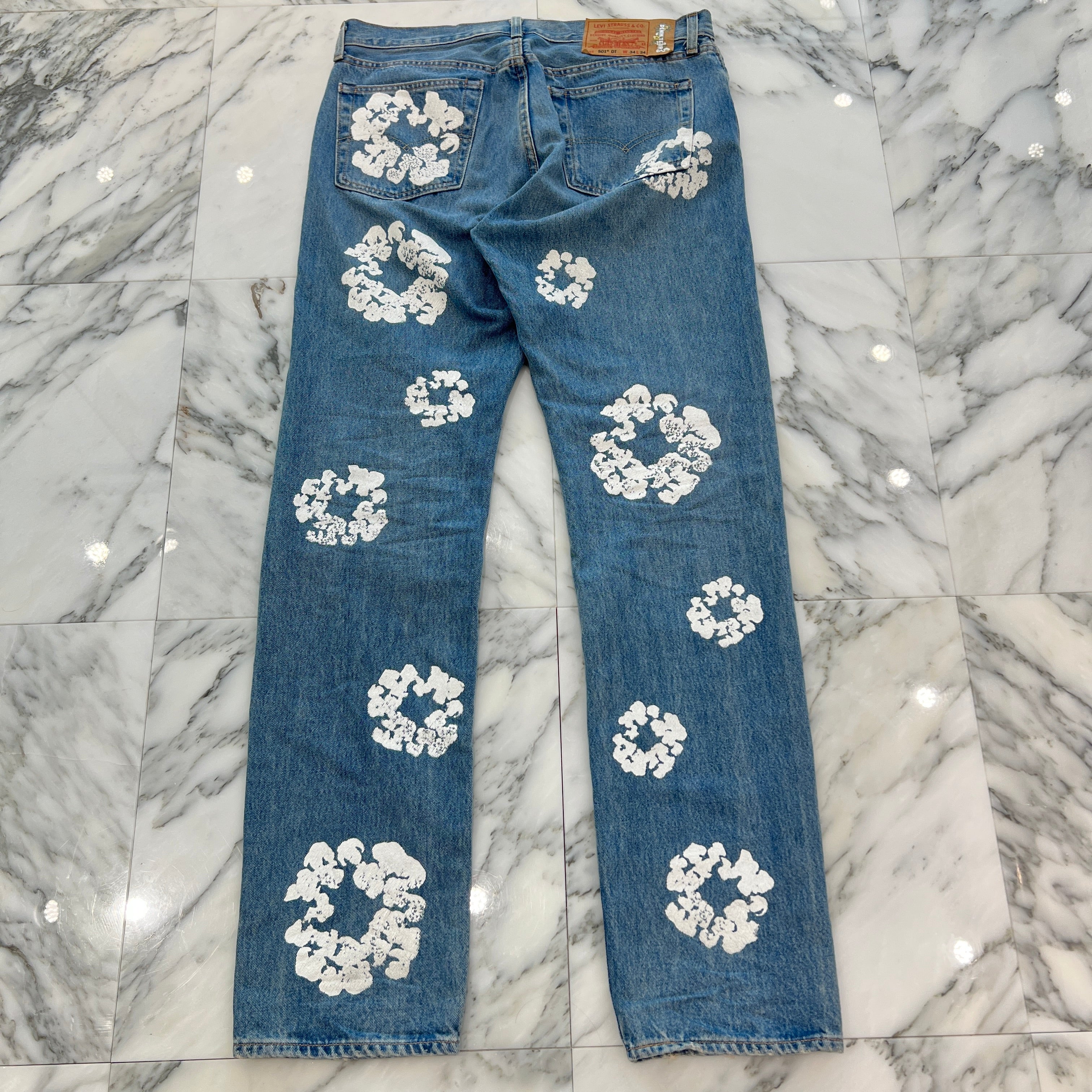 DENIM TEARS × Levi's Cotton Wreath Jeans CA00342 WPL423 Size W34 L34 デニムティアーズ × リーバイス コットンリースジーンズ サイズ W34 L34