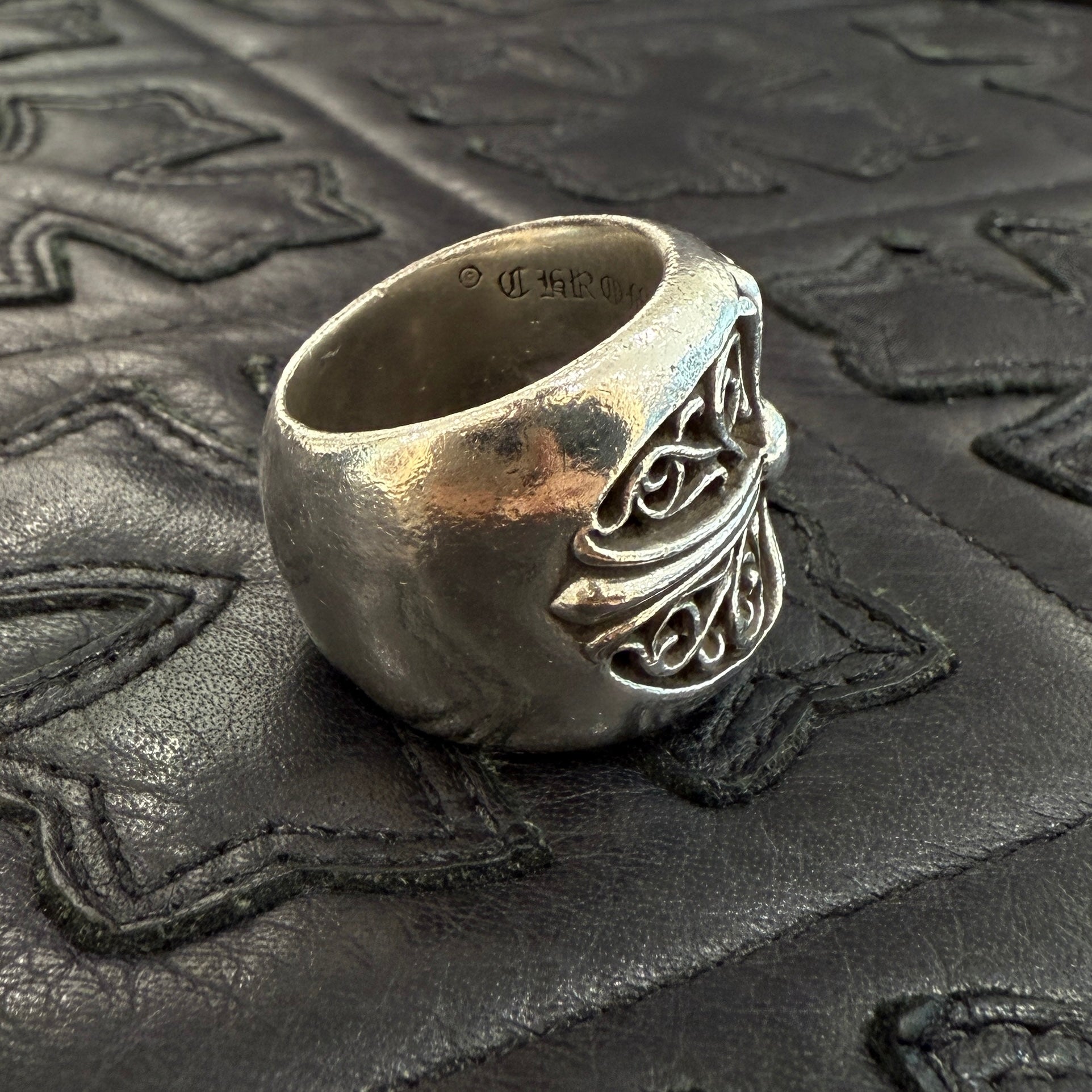 CHROME HEARTS Classic Oval Cross Ring Size 22.5号 クロムハーツ クラシック オーバルクロス リング サイズ22.5号