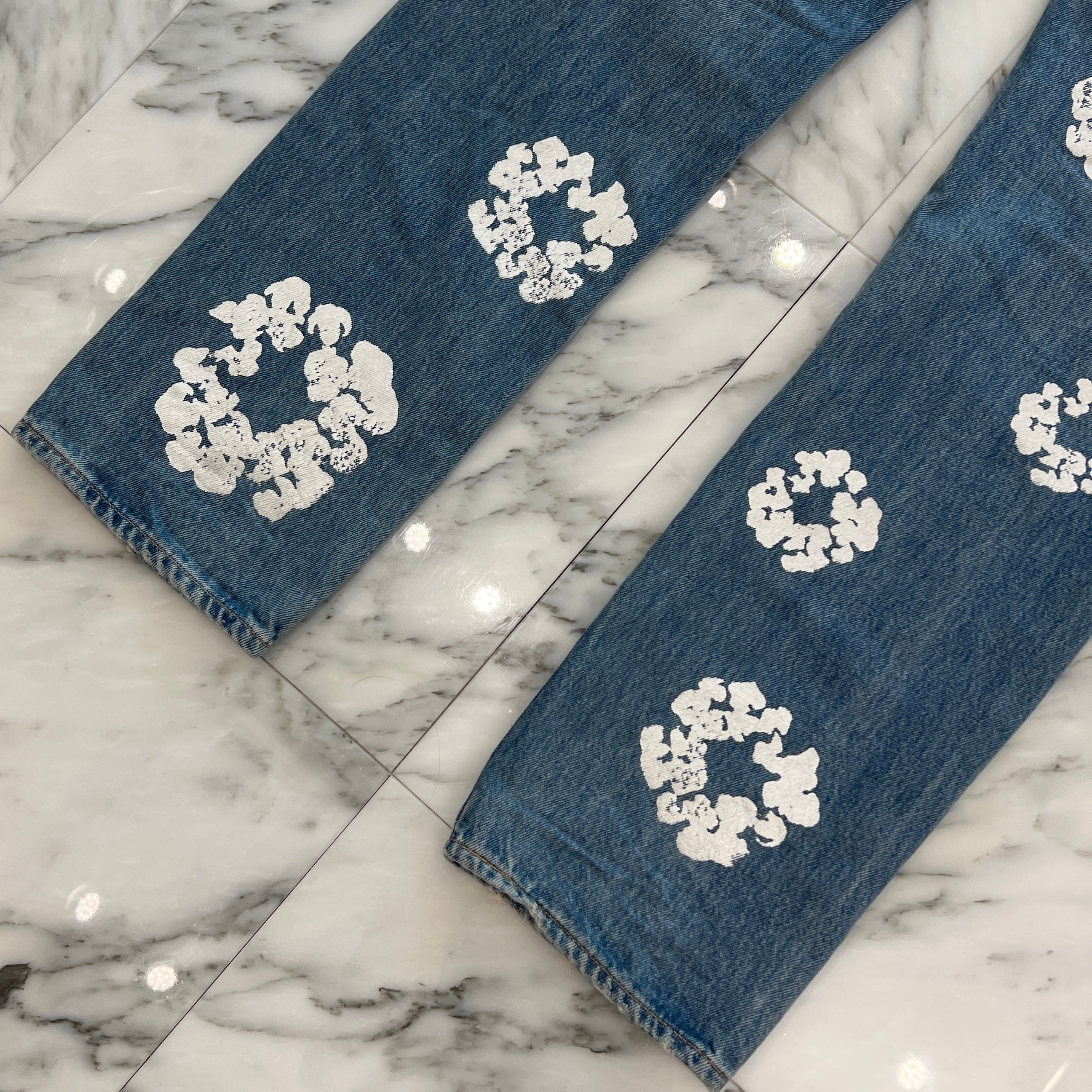 DENIM TEARS × Levi's Cotton Wreath Jeans CA00342 WPL423 Size W34 L34 デニムティアーズ × リーバイス コットンリースジーンズ サイズ W34 L34