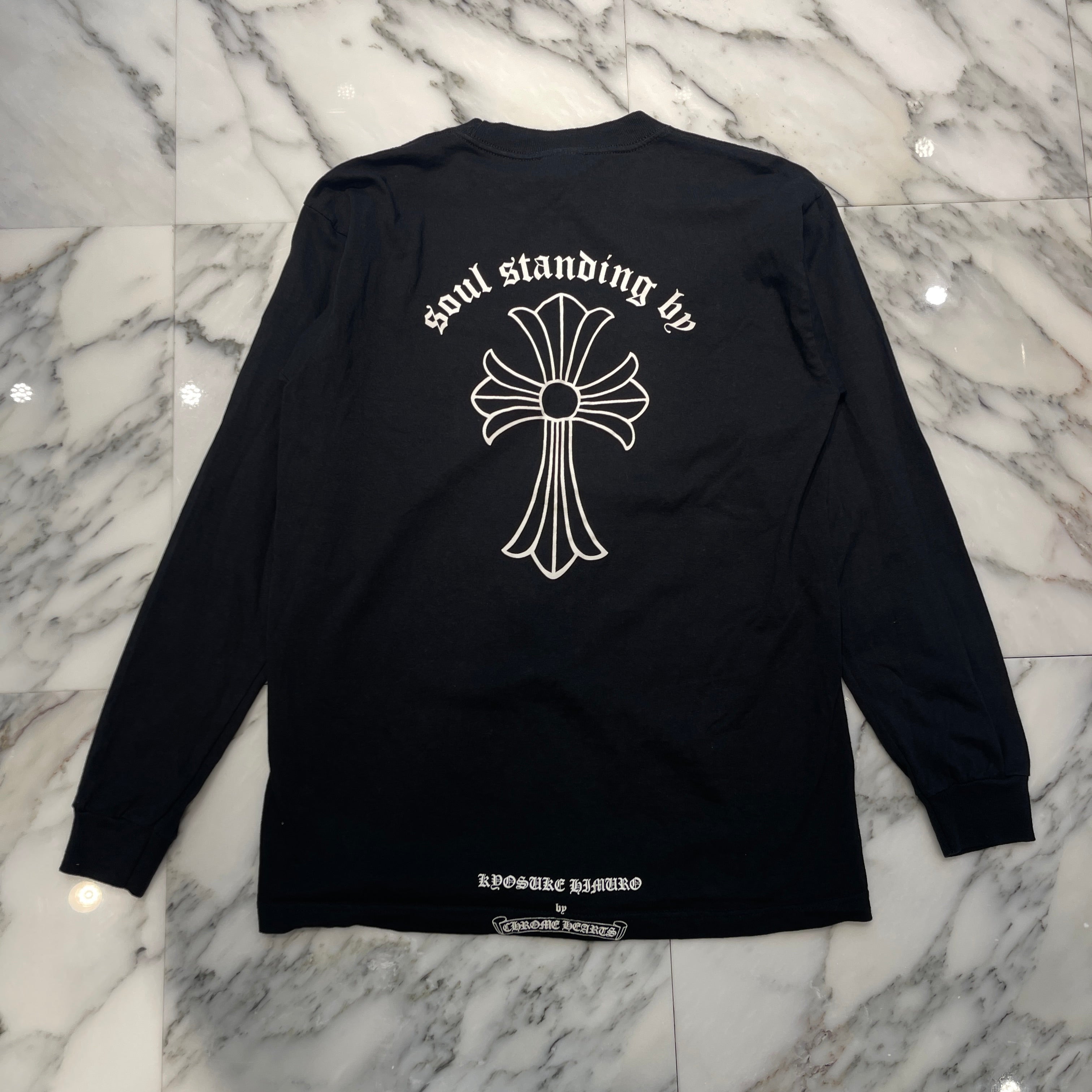 CHROME HEARTS× KYOSUKE HIMURO CH Cross Long Sleeve Tee Size M クロムハーツ × 氷室京介 CHクロス ロングスリーブTシャツ サイズM