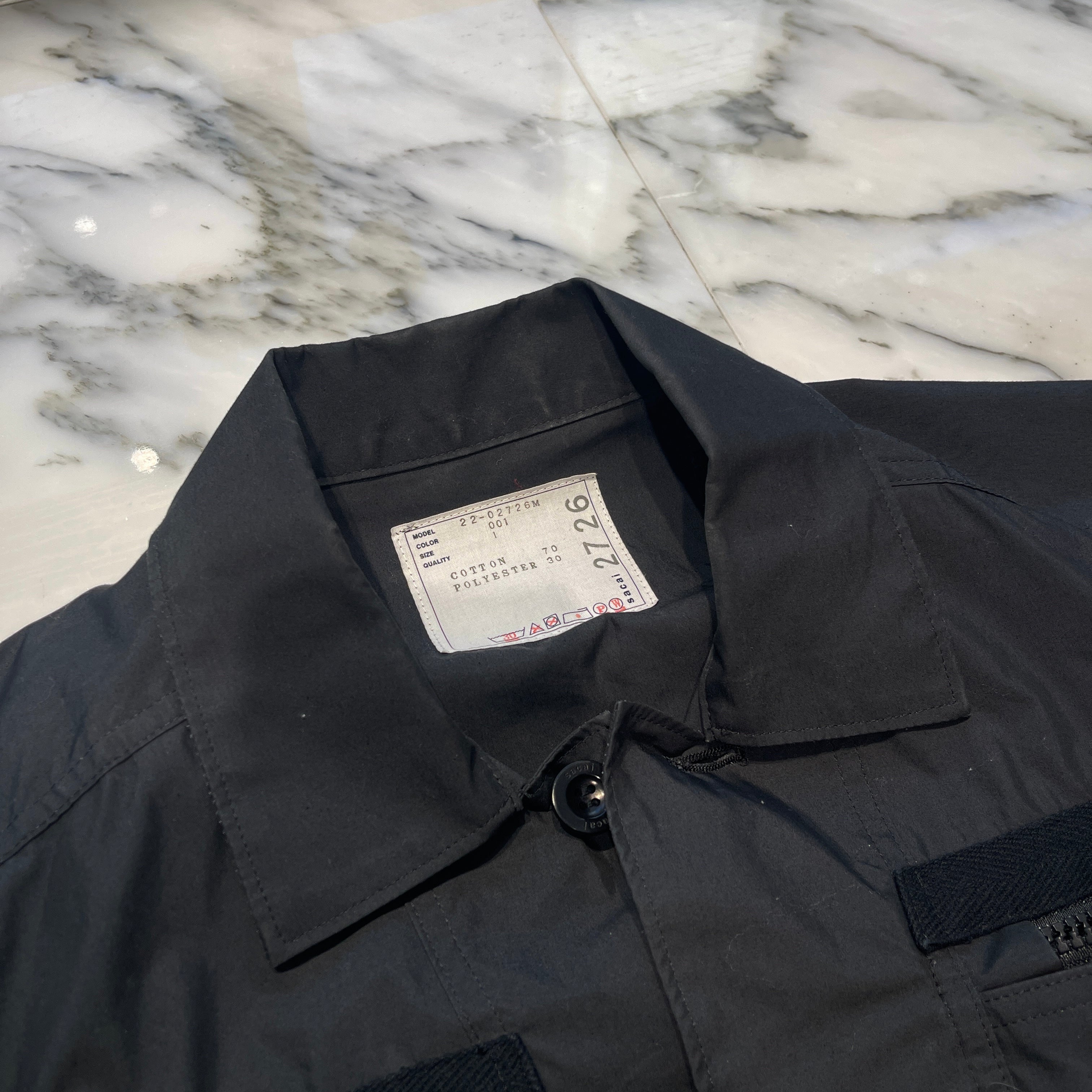 2022ss sacai コットンウェザー シャツ sacai 2022SS Cotton Weather Shirt 22-02726M Size 1 サカイ コットン