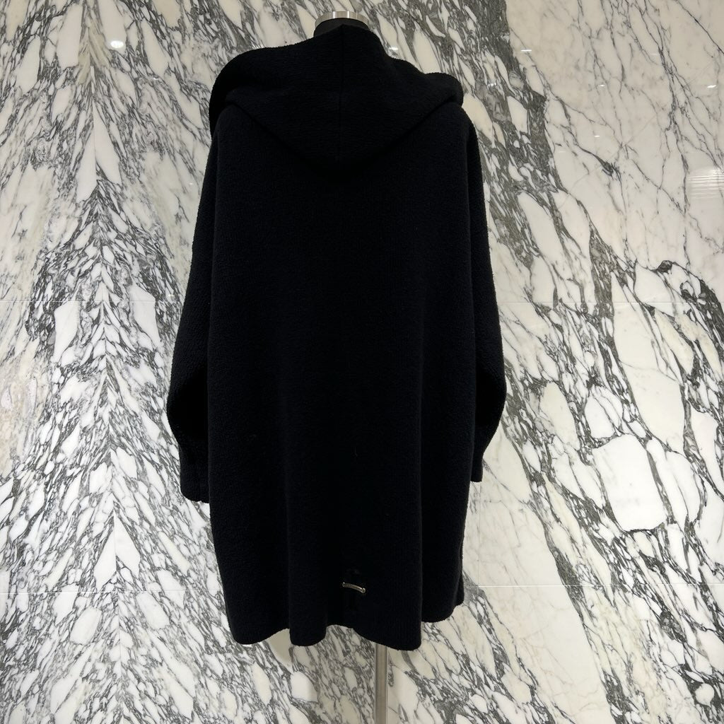 CHROME HEARTS Y NOT Leopard Harako Leather Cross Patch Knit Cardigan Coat Size SML/MED (175/96B) クロムハーツ ワイノット レオパード ハラコ レザークロスパッチ ニット カーディガン コート サイズSML/MED (175/96B)