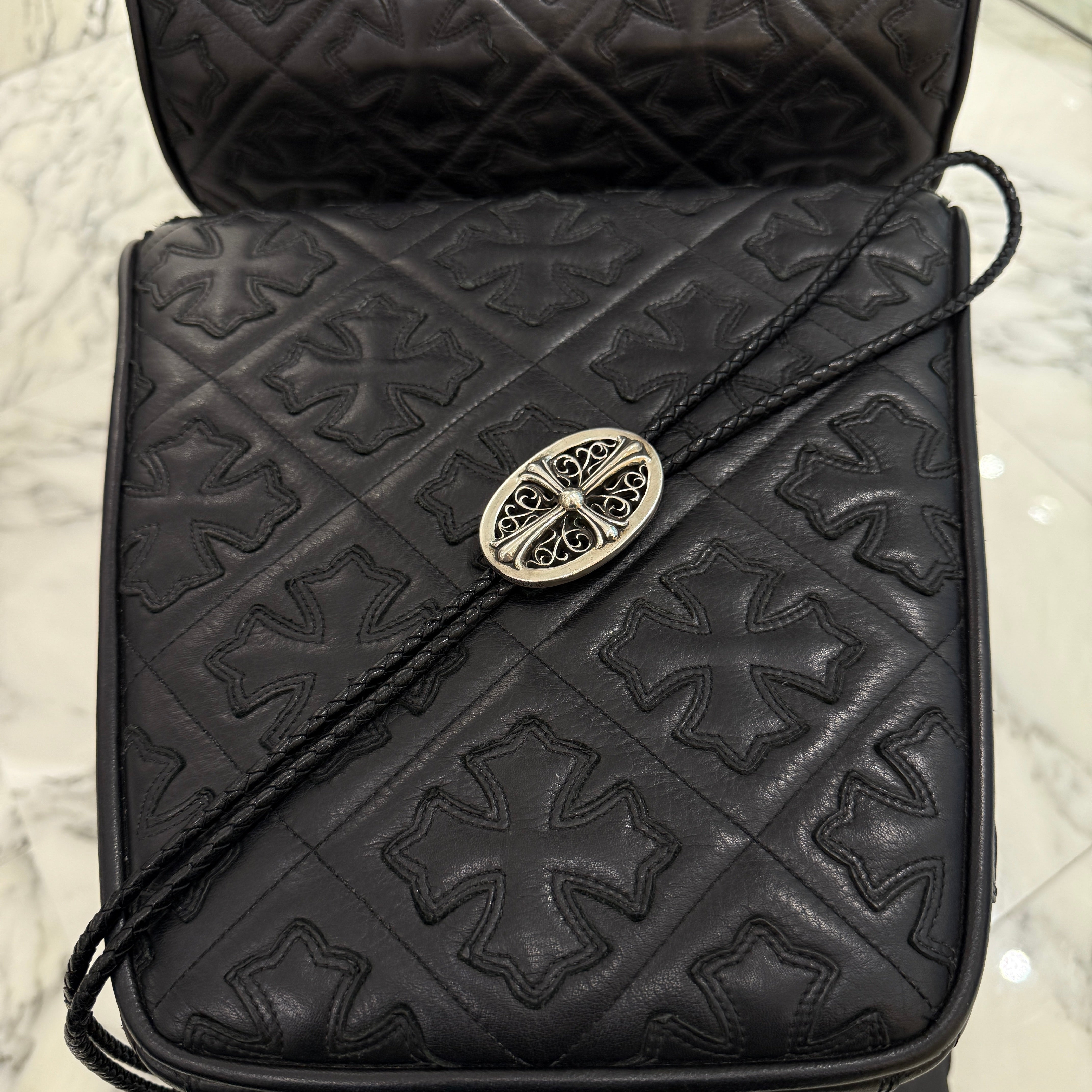 CHROME HEARTS Classic Oval Cross Loop Tie クロムハーツ クラシック