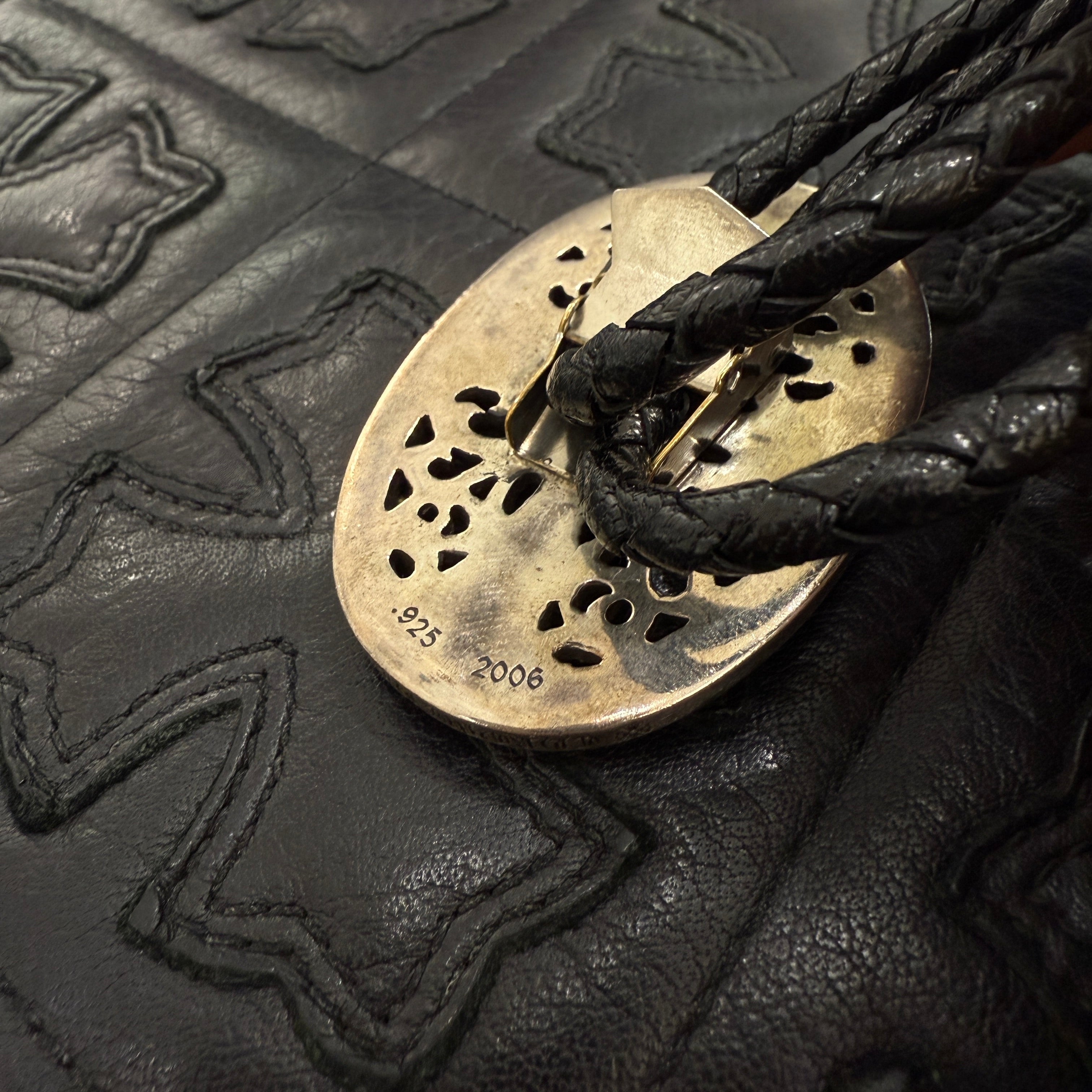 CHROME HEARTS Classic Oval Cross Loop Tie クロムハーツ クラシックオーバルクロス ループタイ