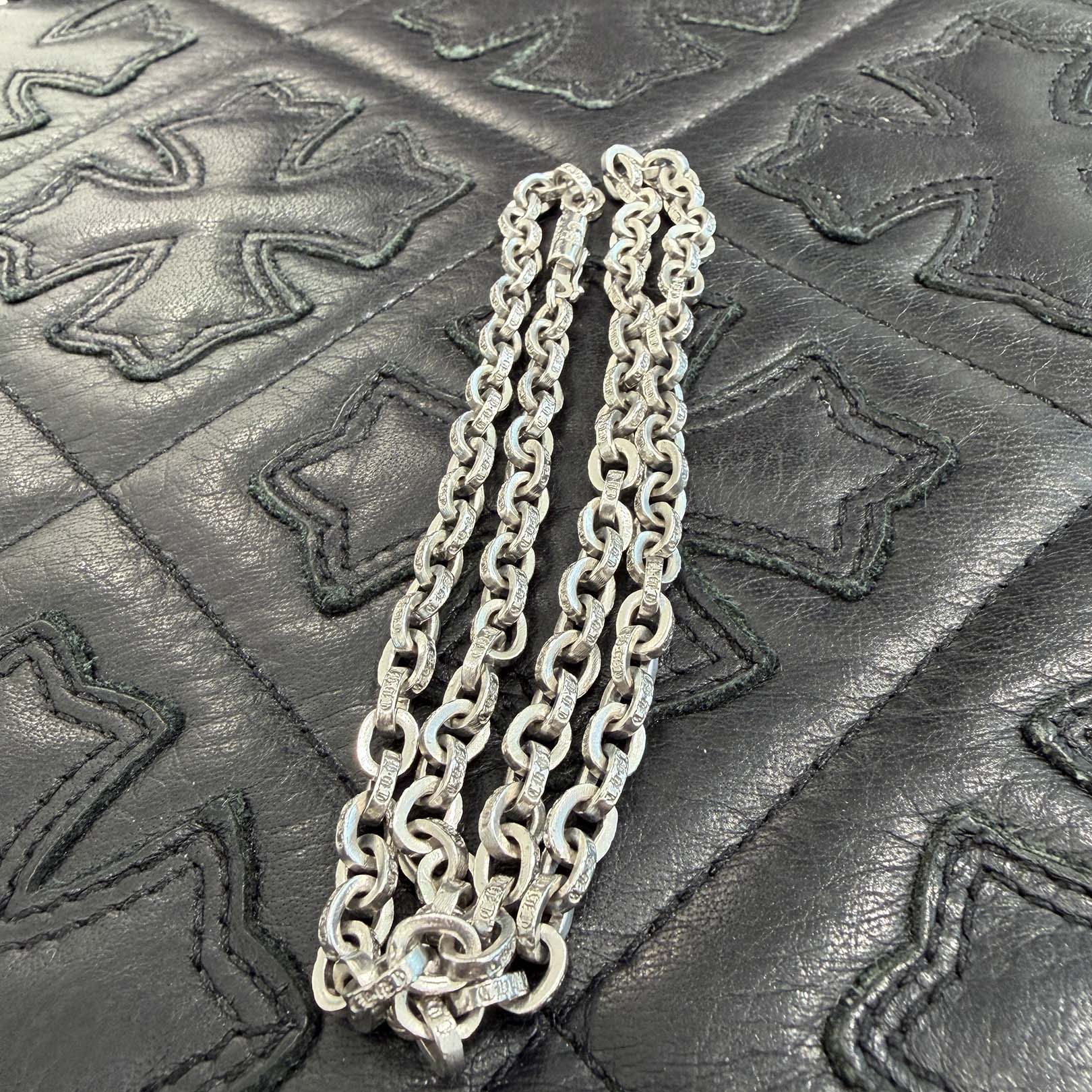 CHROME HEARTS 18K WG Paper Chain Necklace Size 18 Inch クロムハーツ 18K ホワイトゴールド ペーパーチェーン ネックレス サイズ18インチ