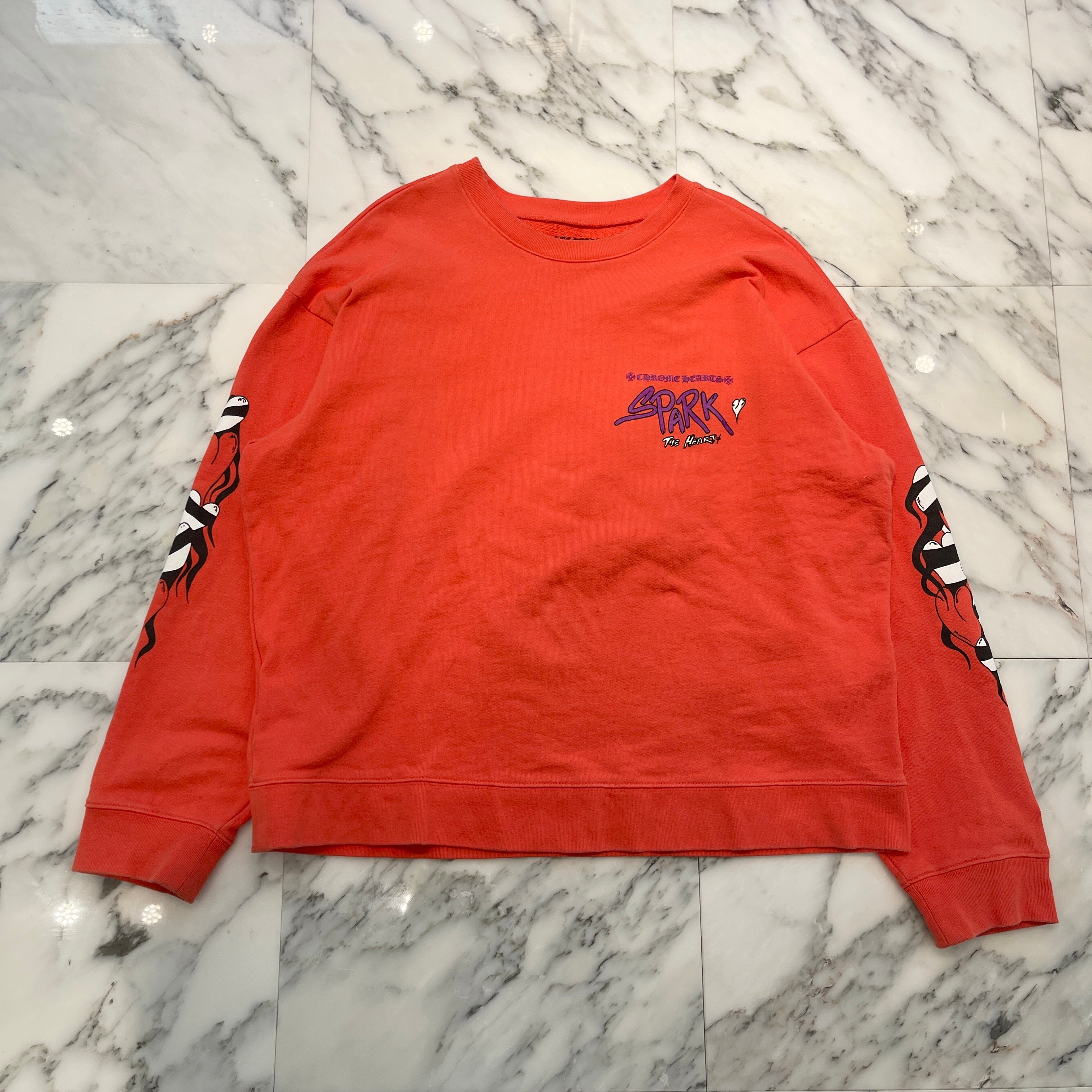 CHROME HEARTS × MATTY BOY 2023SS Sadistic Lipstick Sweatshirt Size XXL クロムハーツ×マッティボーイ サディスティックリップスティック クルーネックスウェットシャツ サイズ XXL