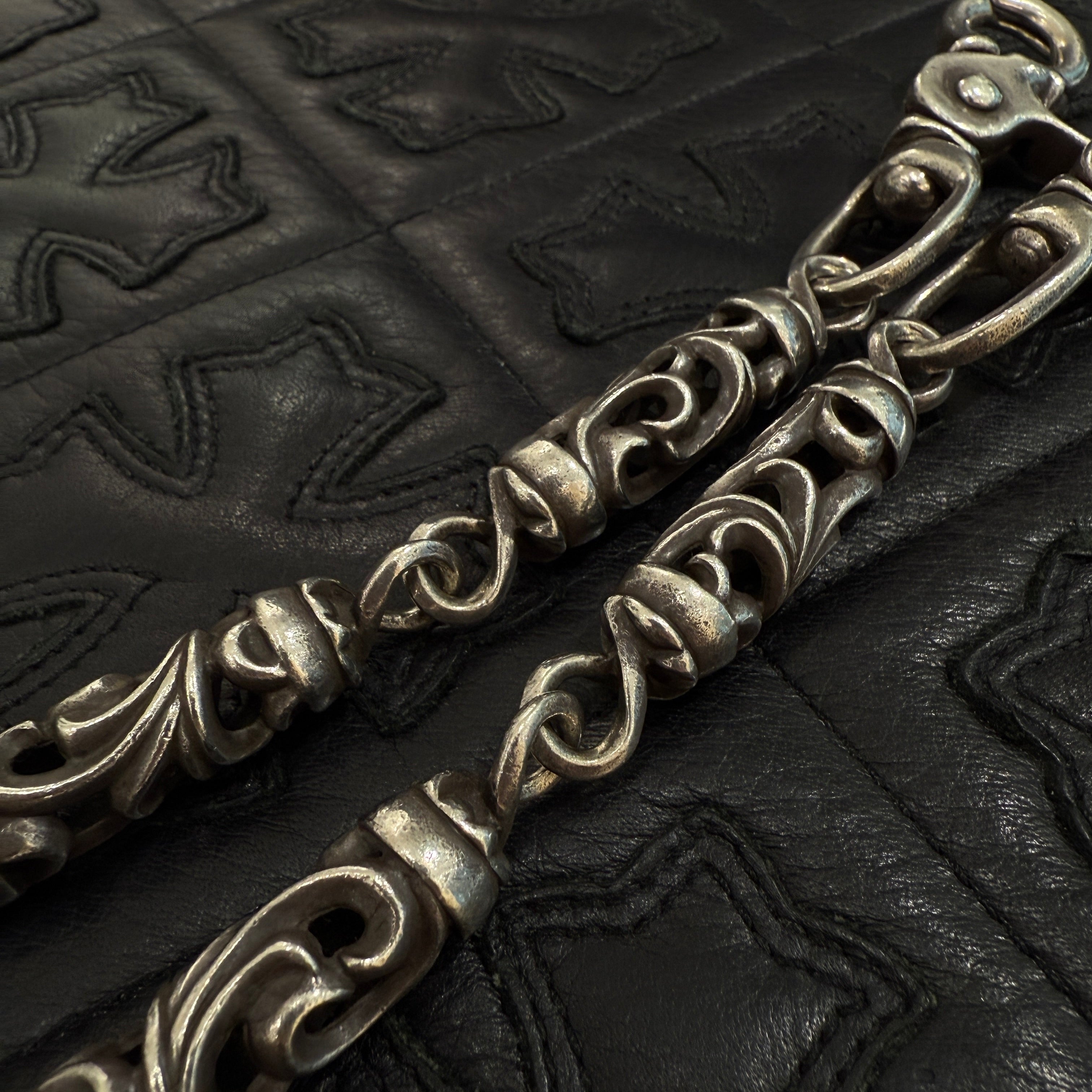 CHROME HEARTS 2 CLIP CELTIC ROLLER Wallet Chain Size 7 LINKS クロムハーツ 2クリップ ケルティックローラー ウォレットチェーン サイズ 7リンク