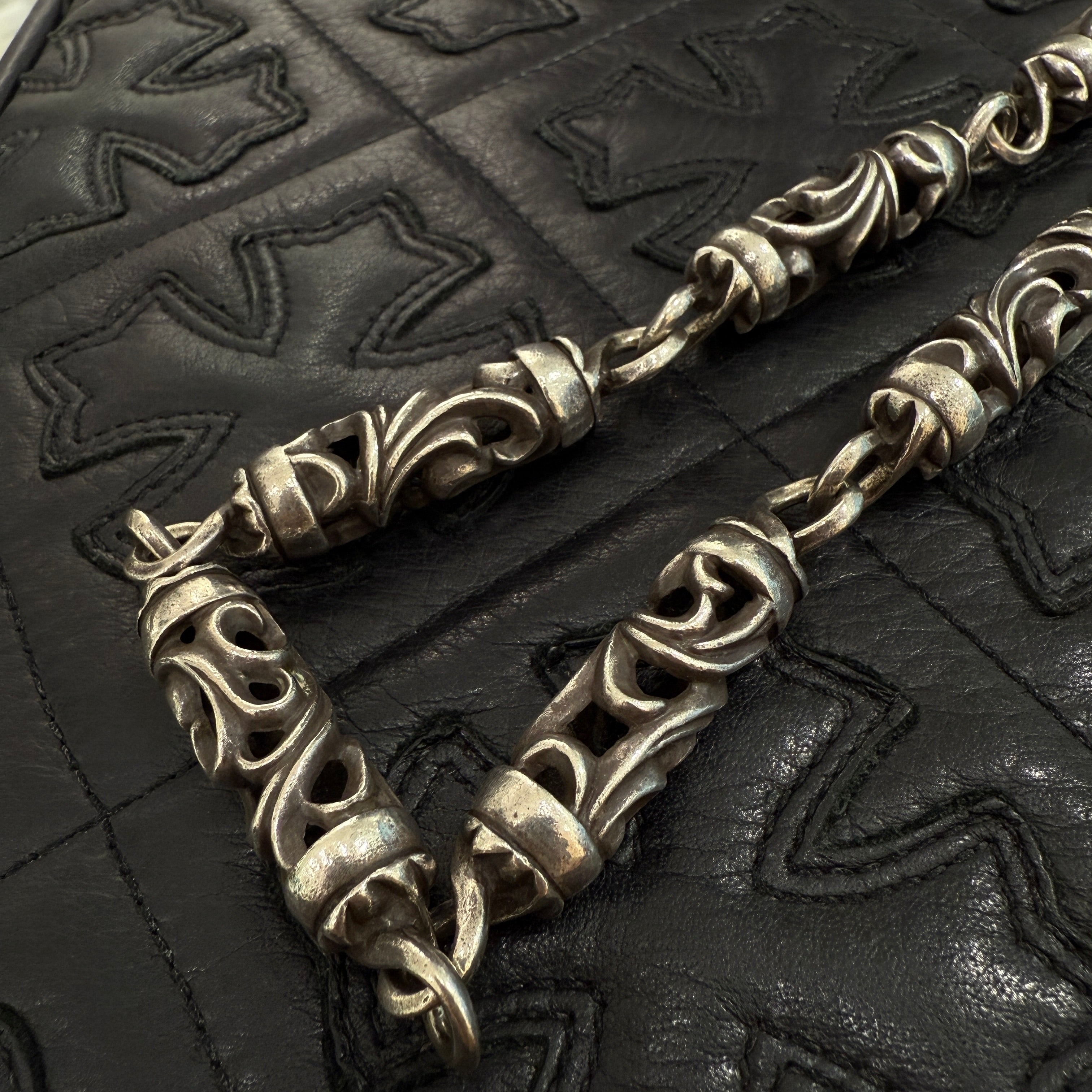 CHROME HEARTS 2 CLIP CELTIC ROLLER Wallet Chain Size 7 LINKS クロムハーツ 2クリップ ケルティックローラー ウォレットチェーン サイズ 7リンク
